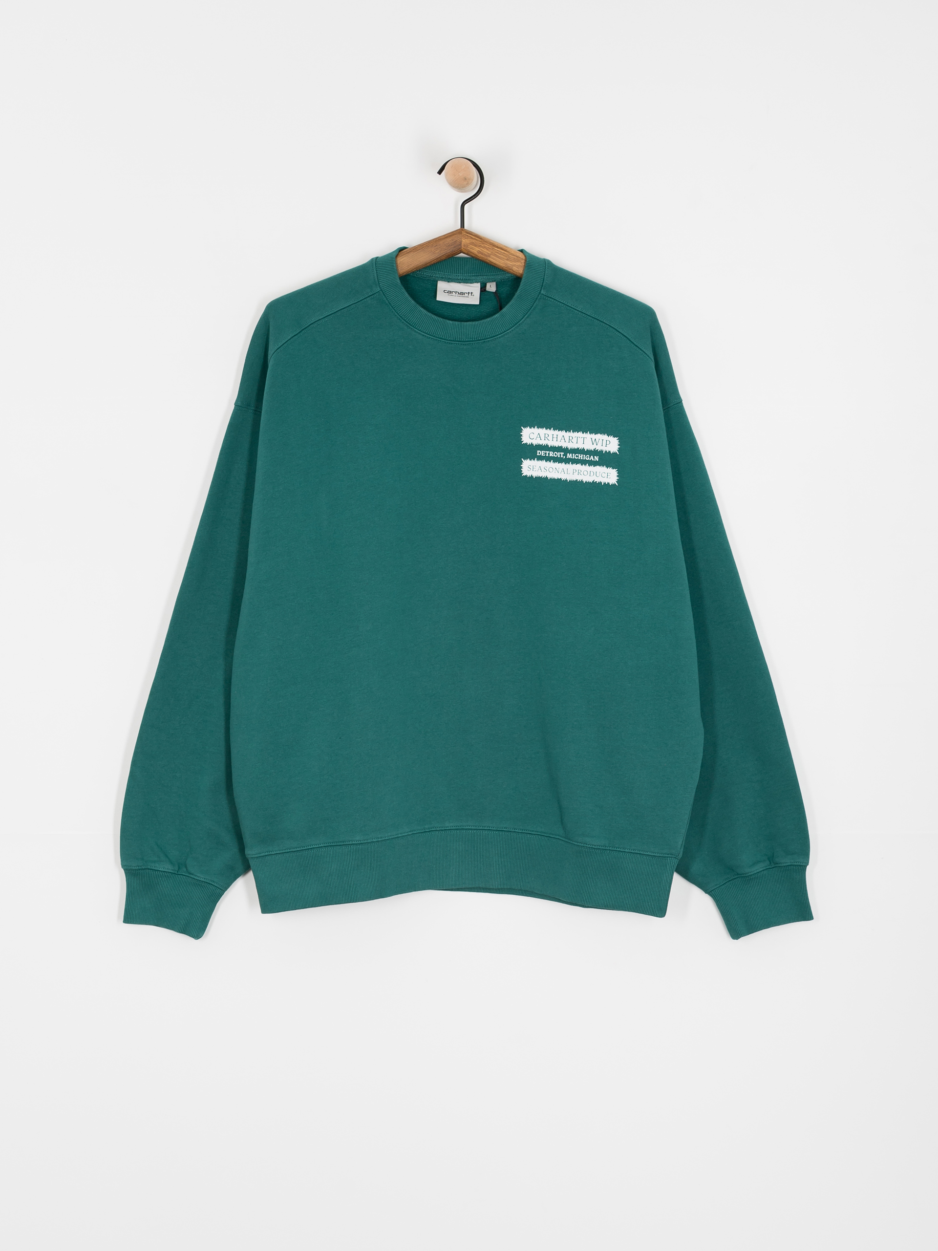 Carhartt WIP Catalogue Sweatshirt - green (rainforest/white)
