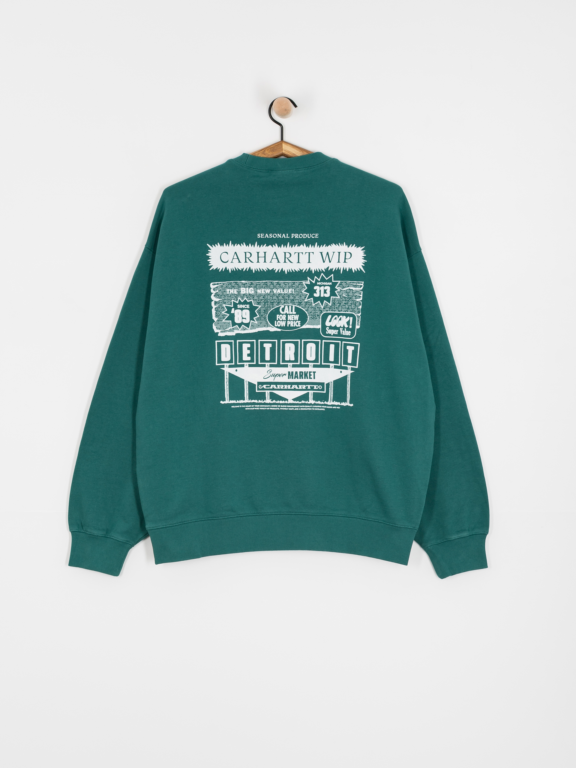Carhartt WIP Catalogue Sweatshirt (rainforest/white)