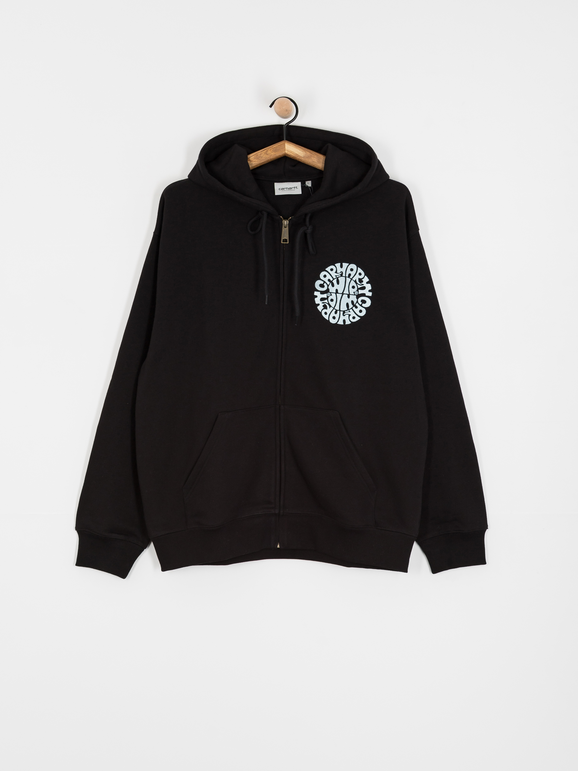 STUSSY: Crown Band Zip Hood (Black) | DSMG E-SHOP