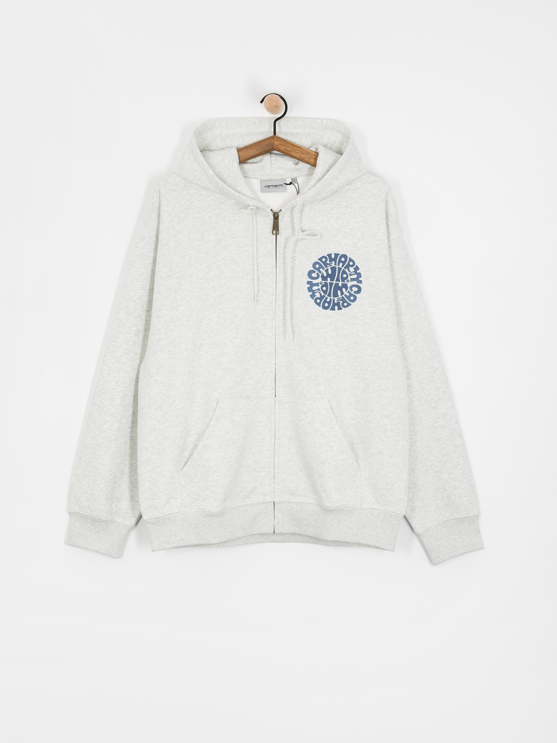 Carhartt WIP Jazzy ZHD Hoodie - grey (ash heather/blue iris)