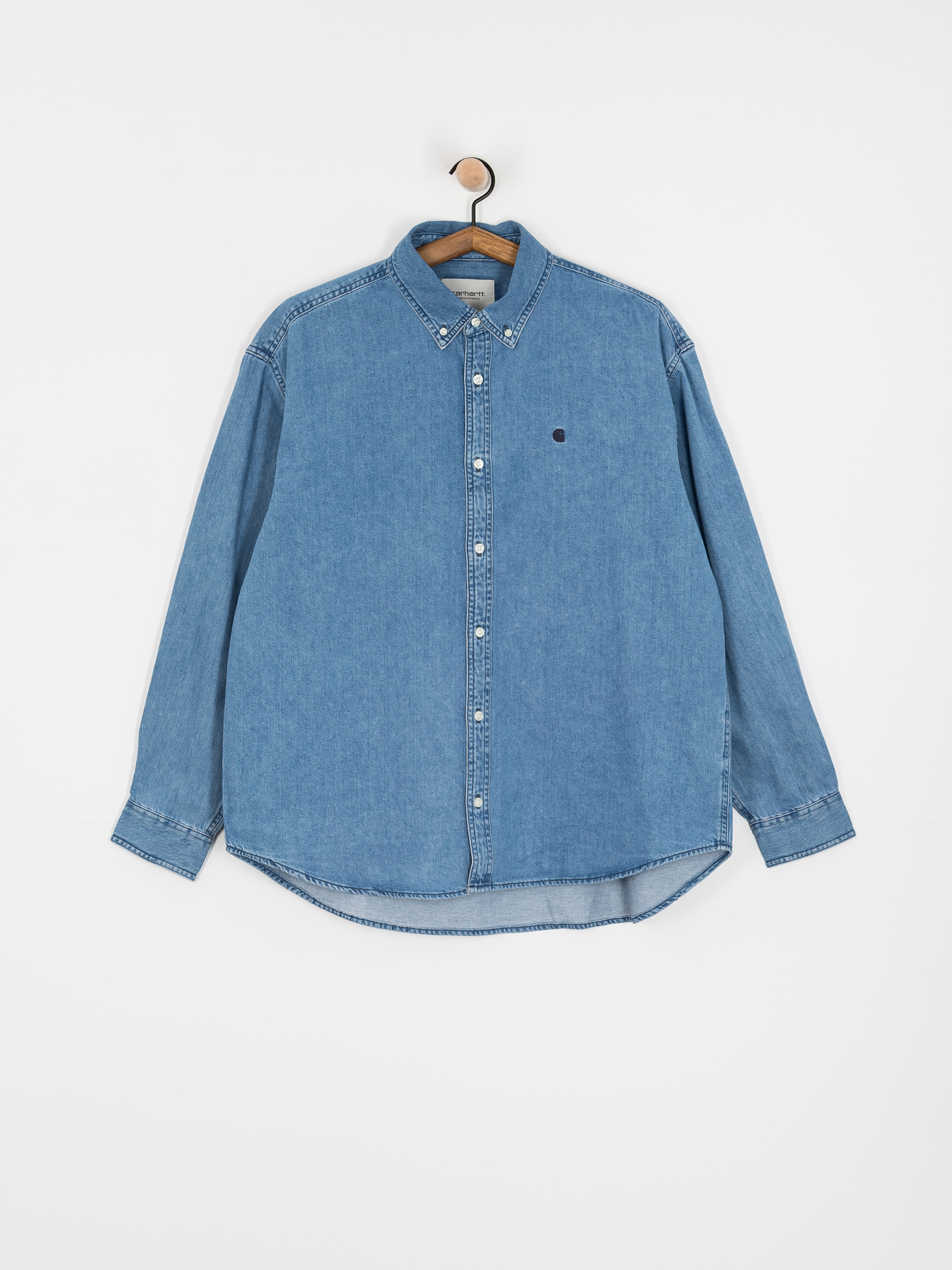 シャツ CARHARTT WIP Lucas denim shirt Blu Carhartt WIP Lucas Denim Shirt Blue at CareOfCarl.com