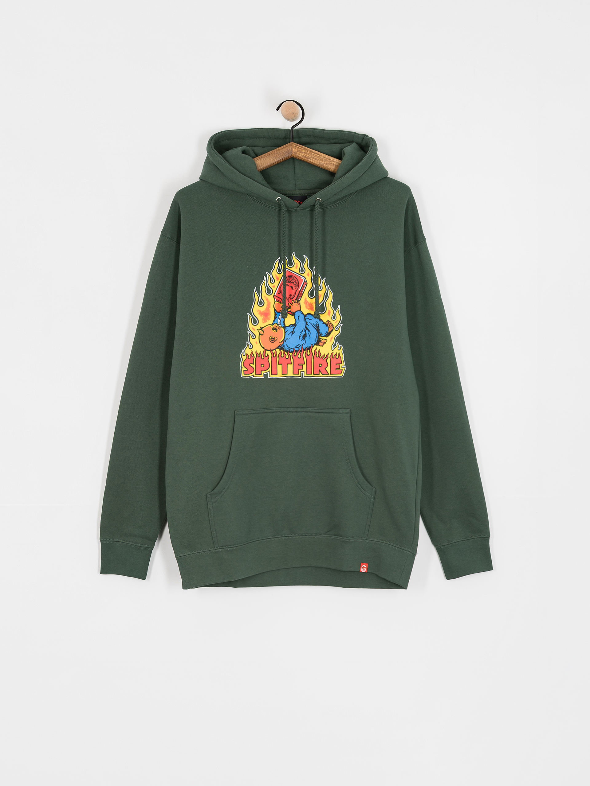 Spitfire Demonseed HD Hoodie - green (alpine green/multi color print)