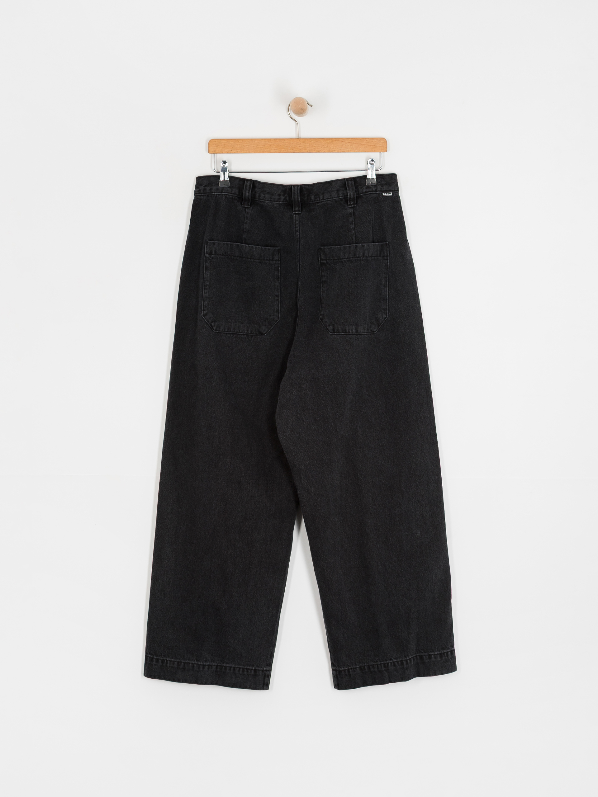 OBEY Oliver Denim Pleated Pants (faded black)