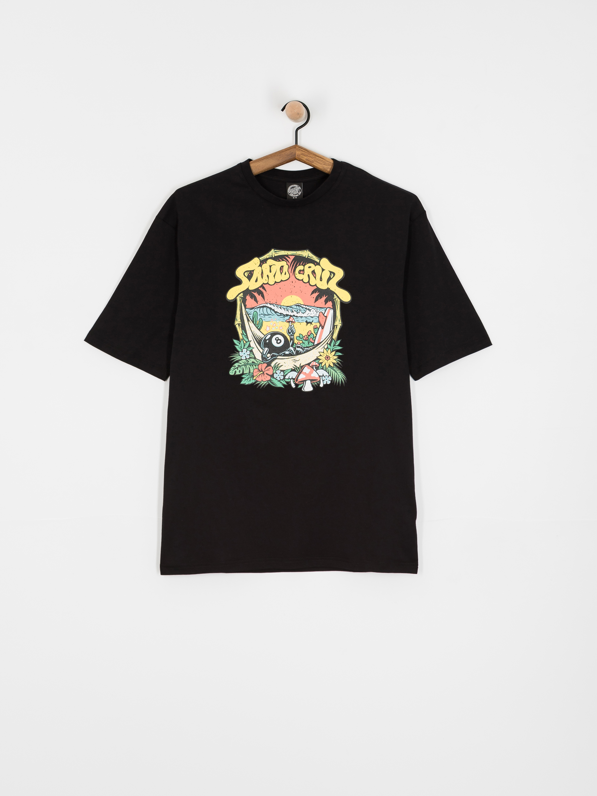 Santa Cruz T-Shirt Winkowski Surf Front - black (washed black)