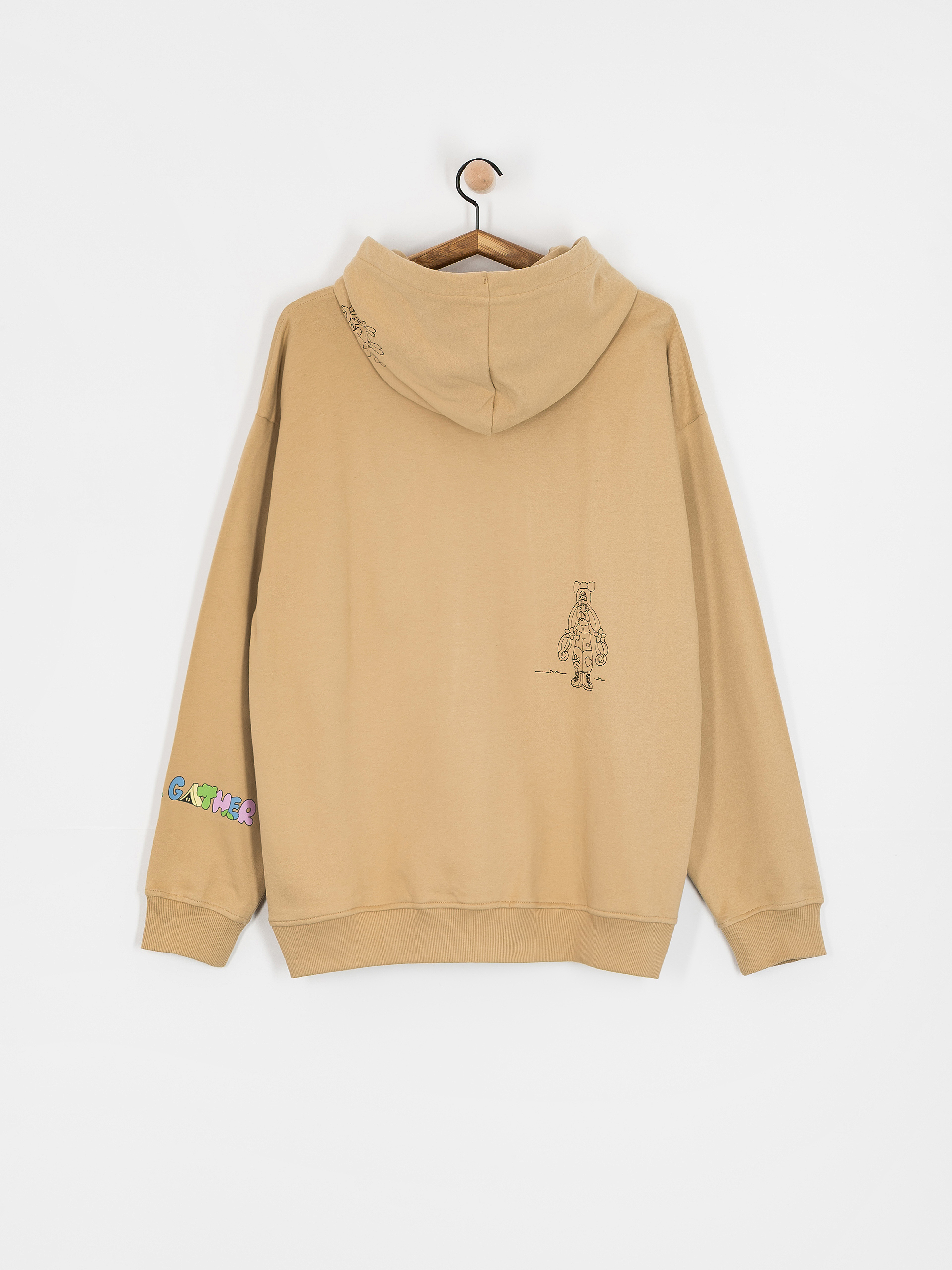 The North Face Mountain Cleanup Oversized HD Hoodie (khaki stone)