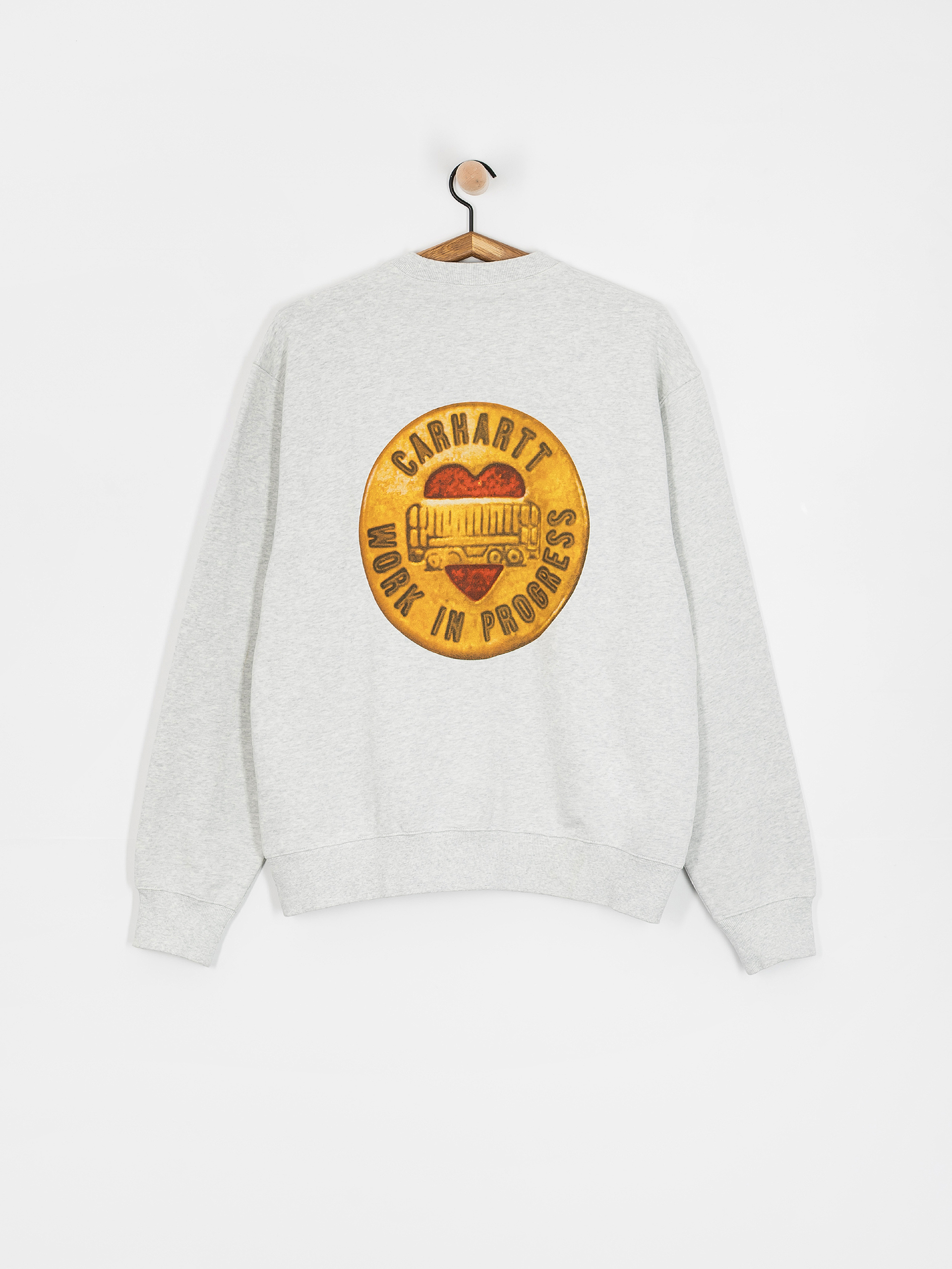 Carhartt WIP Button Sweatshirt (ash heather)