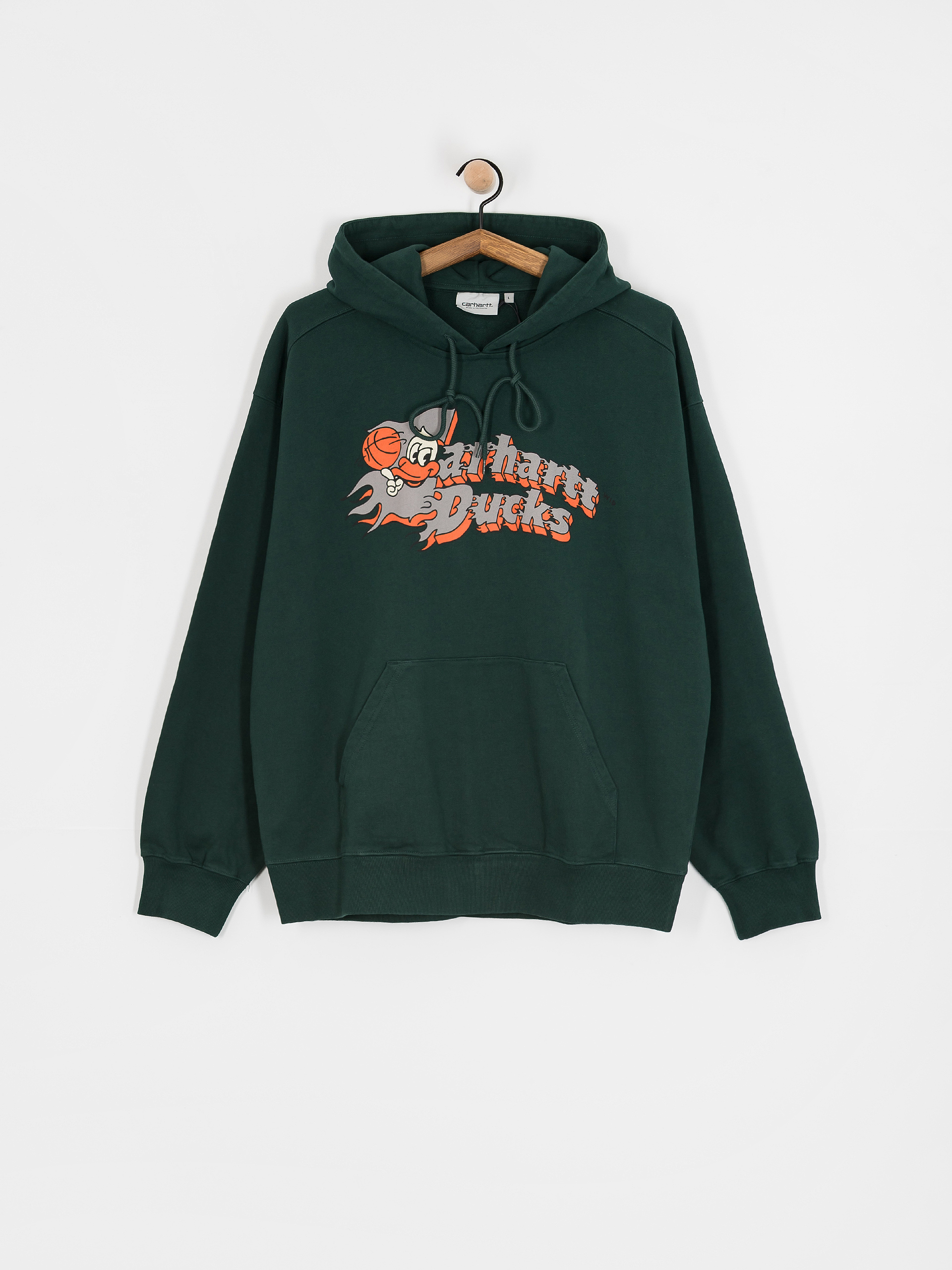 ★ドイツ発*carhartt WIP*新作*Flaming Ducks フーディ/CONIFER Carhartt WIP Flaming Ducks HD Hoodie - green (conifer)