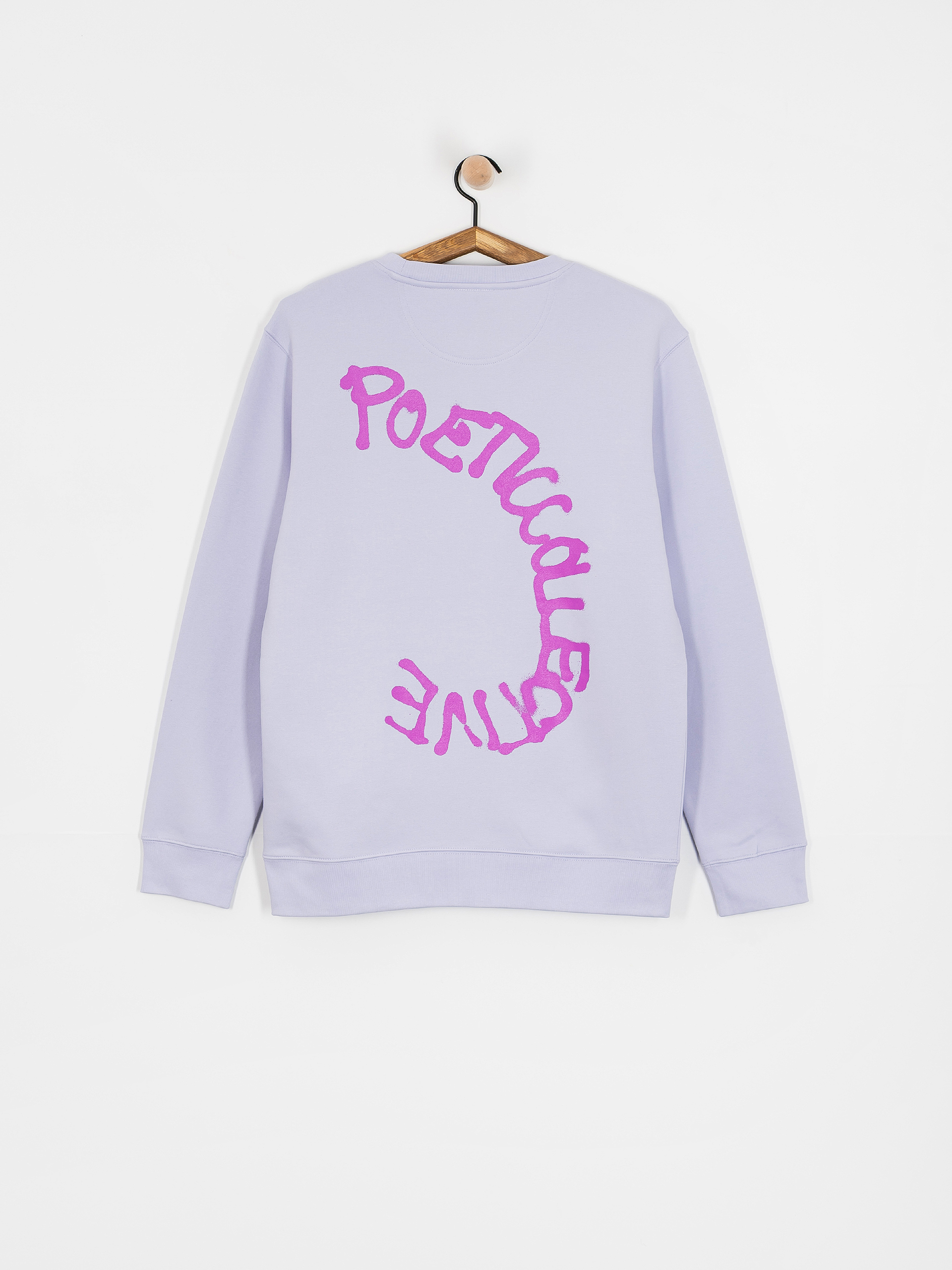 Poetic Collective Sweatshirt Spray Text (purple)