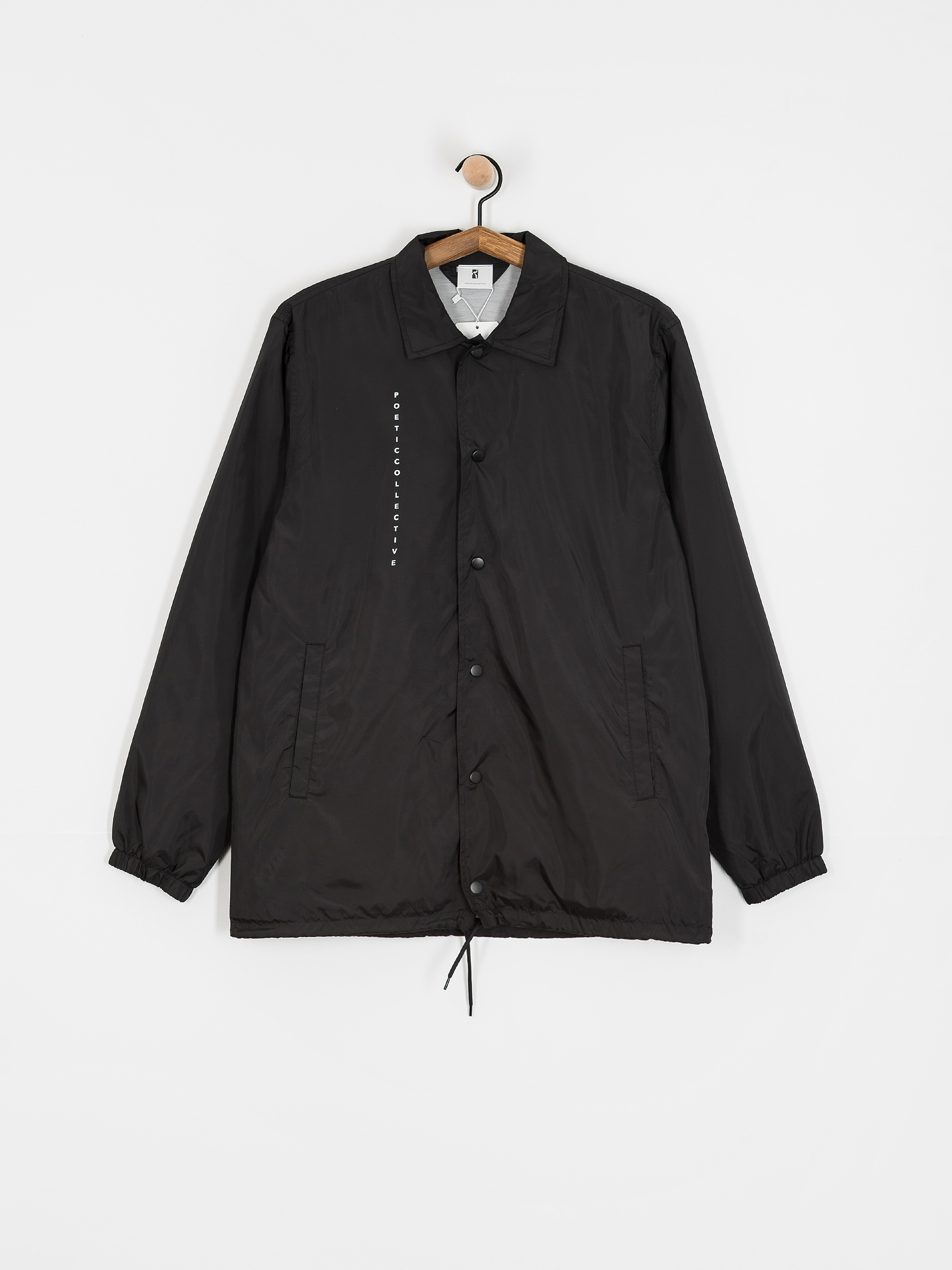 Poetic Collective Jacket Burning Skull Coach (black)