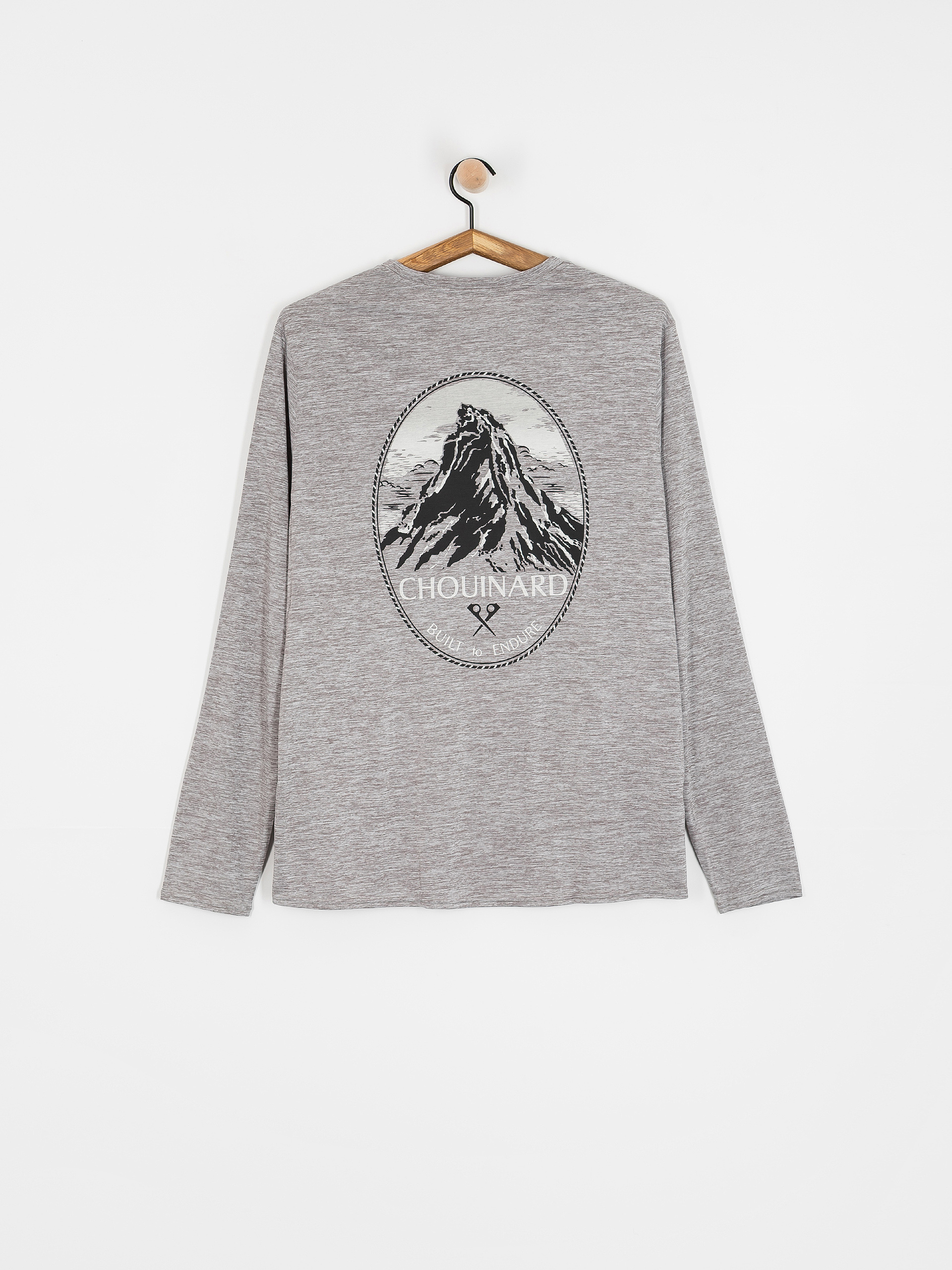 Patagonia Longsleeve Cap Cool Daily Graphic (chouinard crest/feather grey)