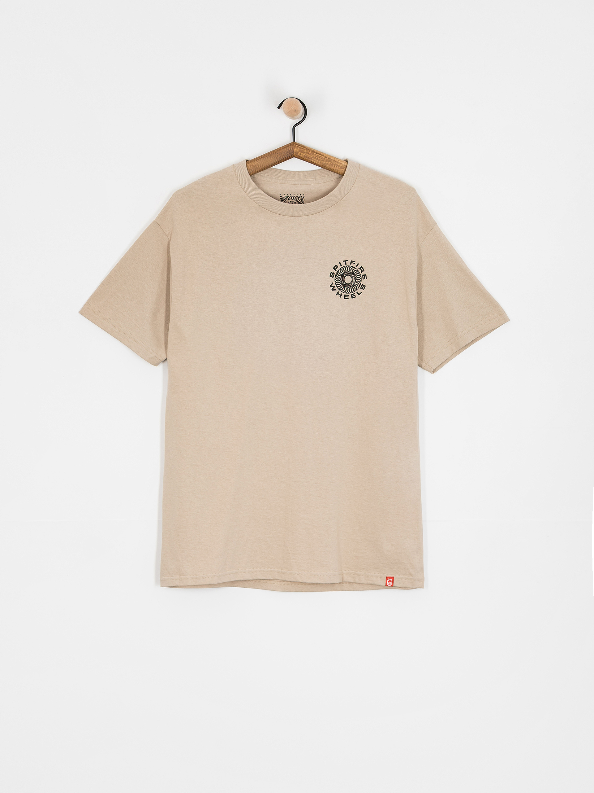 Spitfire T-Shirt Classic 87 Swirl Fill (sand/black & white prints)