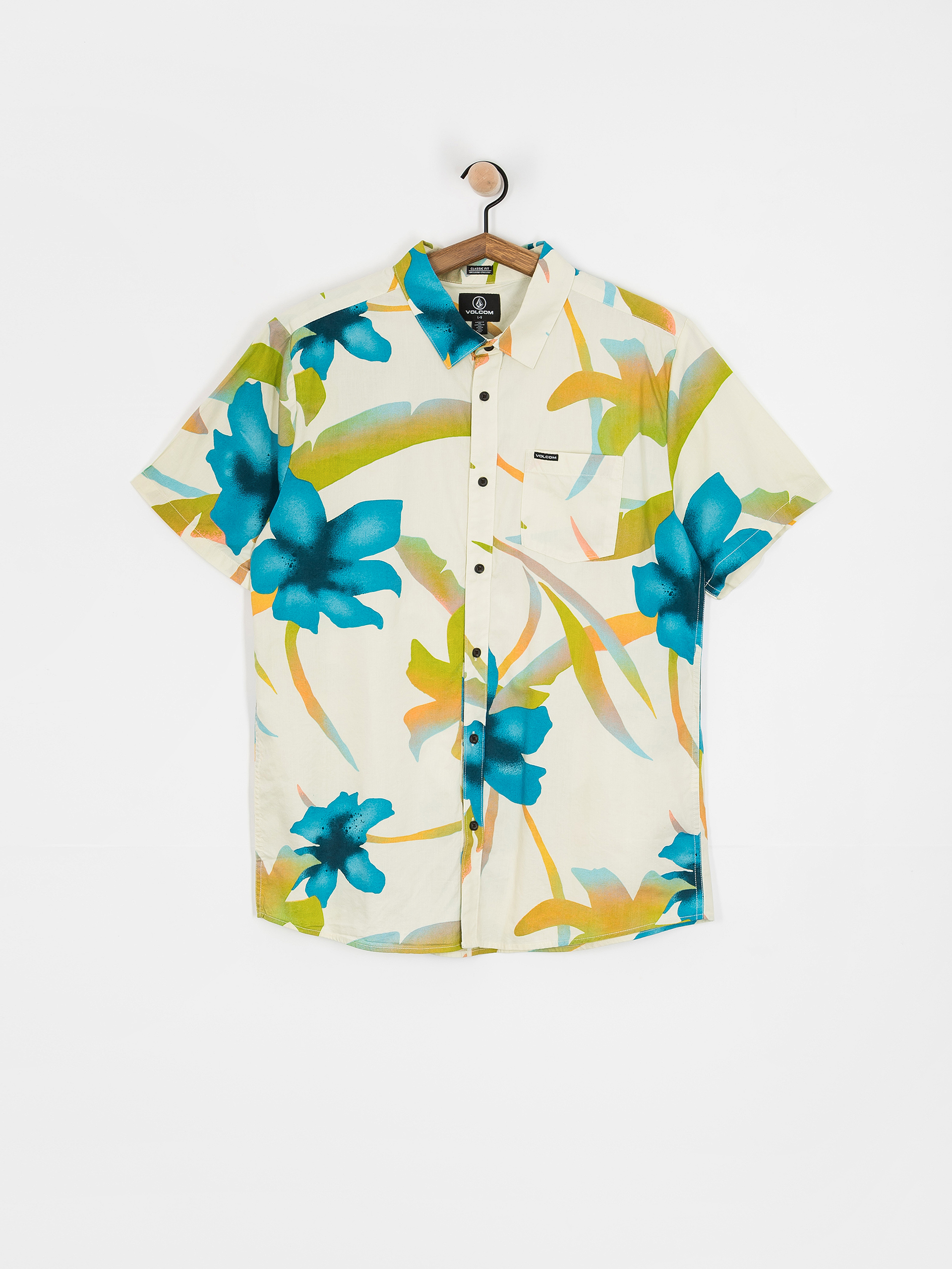 Volcom Tracers Floral Shirt (light beige)