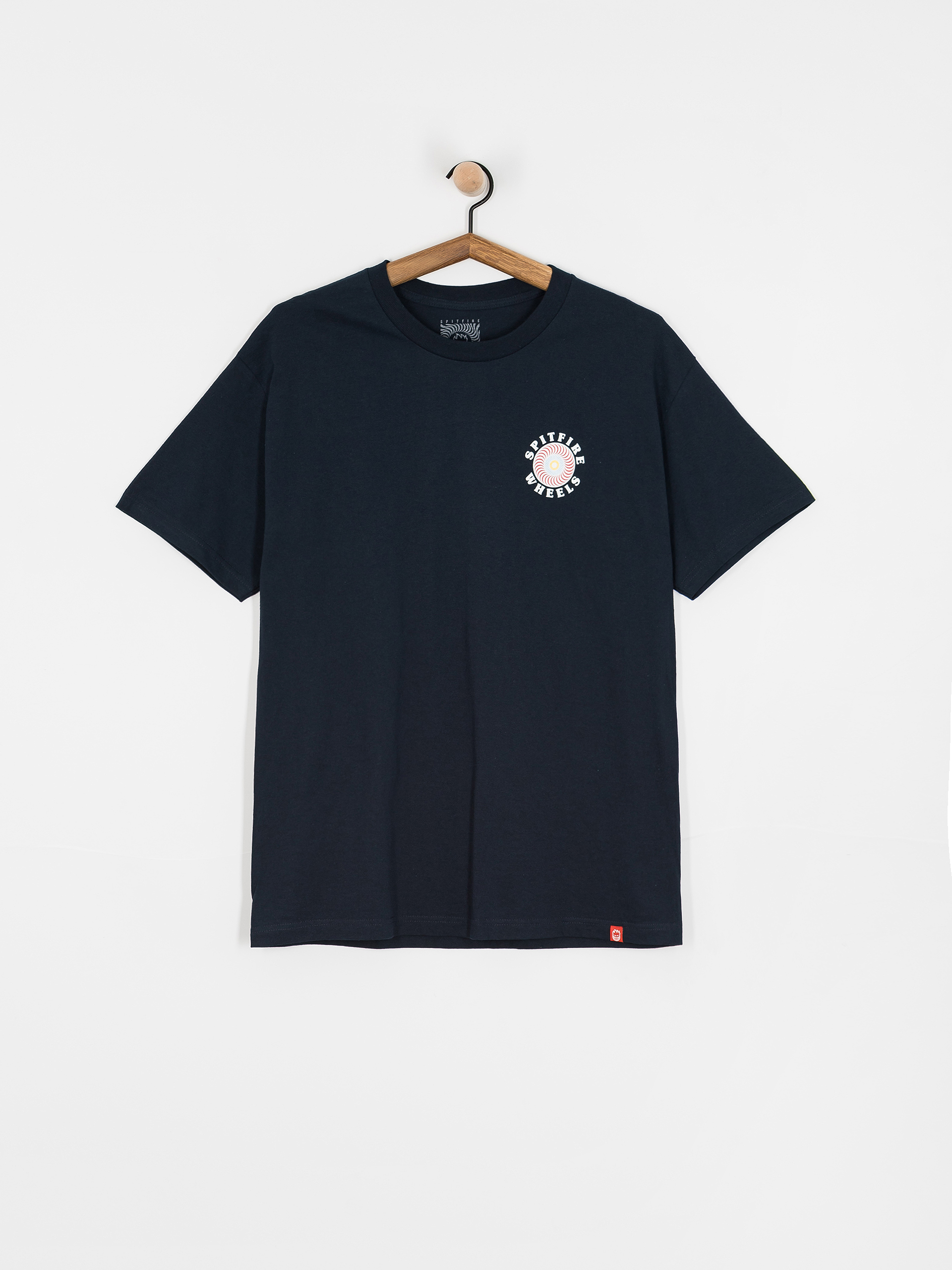 Spitfire Og Classic Fill T-Shirt (true navy/white red yellow & blue prints)