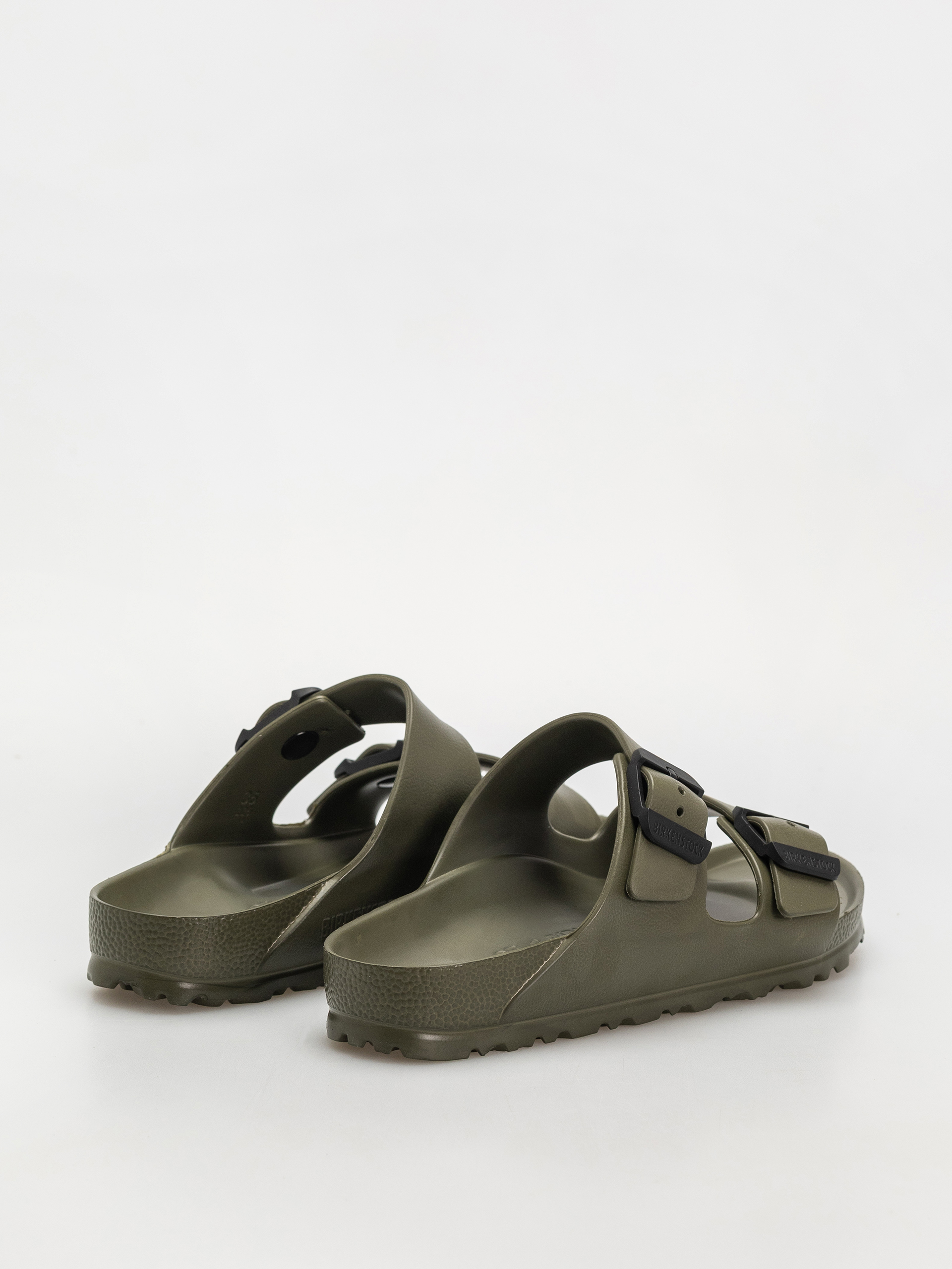 Birkenstock Arizona Stealth Buckle EVA Narrow Wmn Flip Flops (khaki/black)