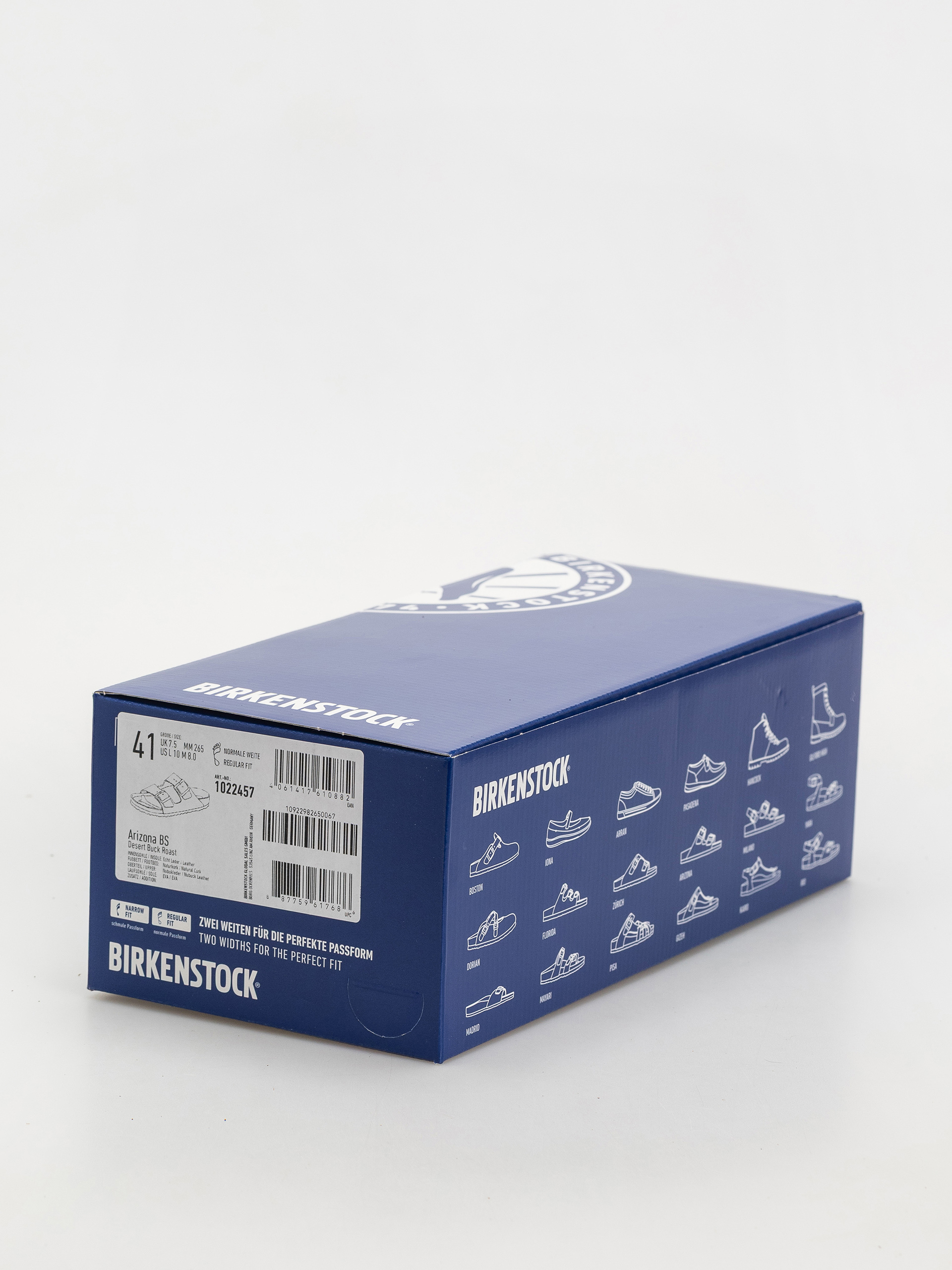 Birkenstock Flip Flops Arizona Nubuck Leather Regular (desert buck roast)