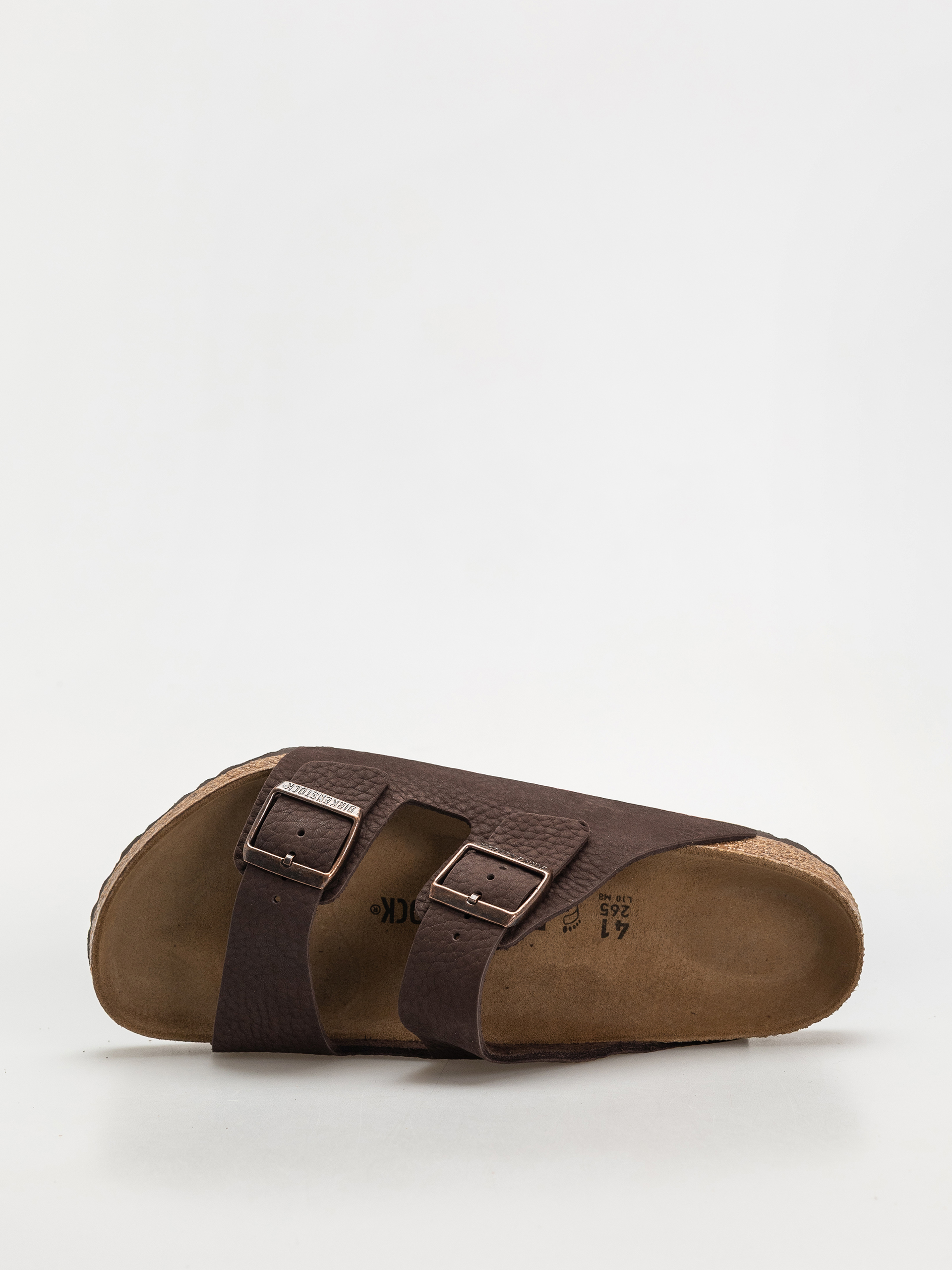 Birkenstock Flip Flops Arizona Nubuck Leather Regular (desert buck roast)
