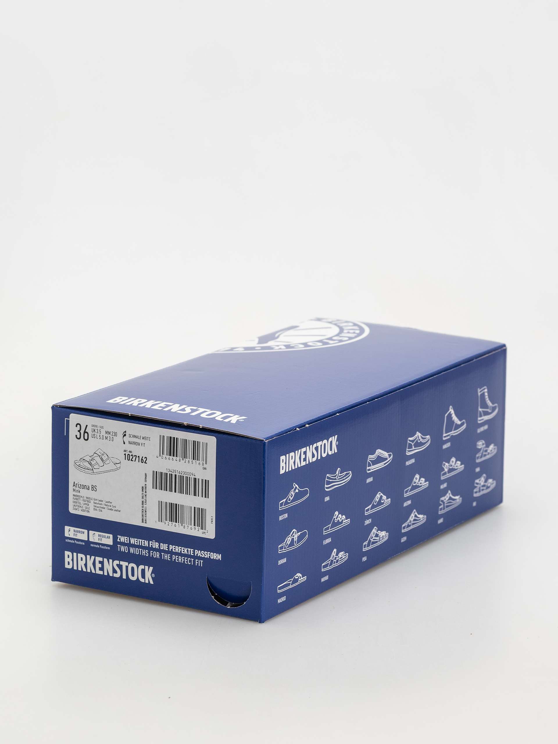 Birkenstock Flip-flops Arizona Suede Leather Narrow Wmn (mink)