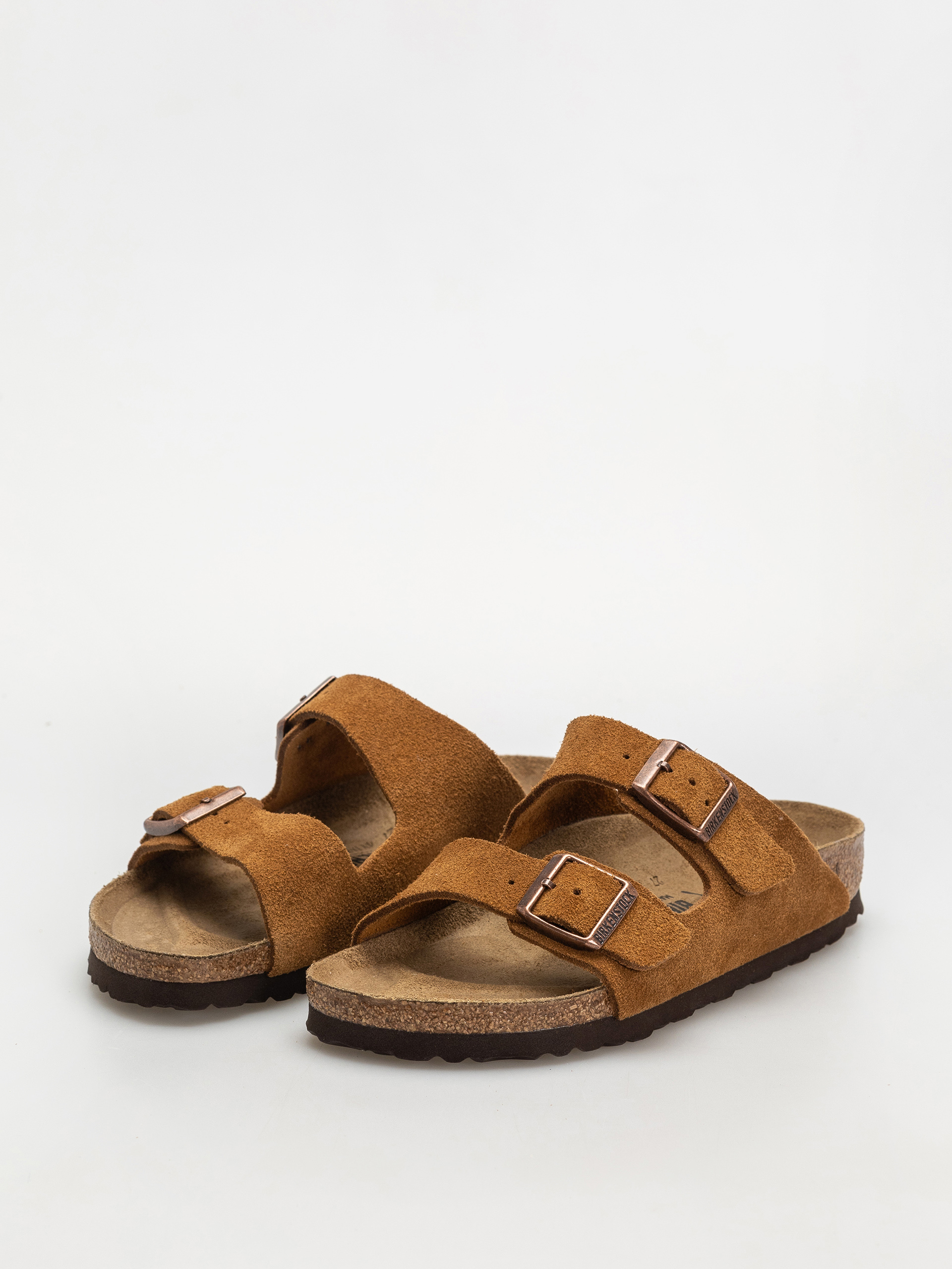Birkenstock Flip-flops Arizona Suede Leather Narrow Wmn (mink)