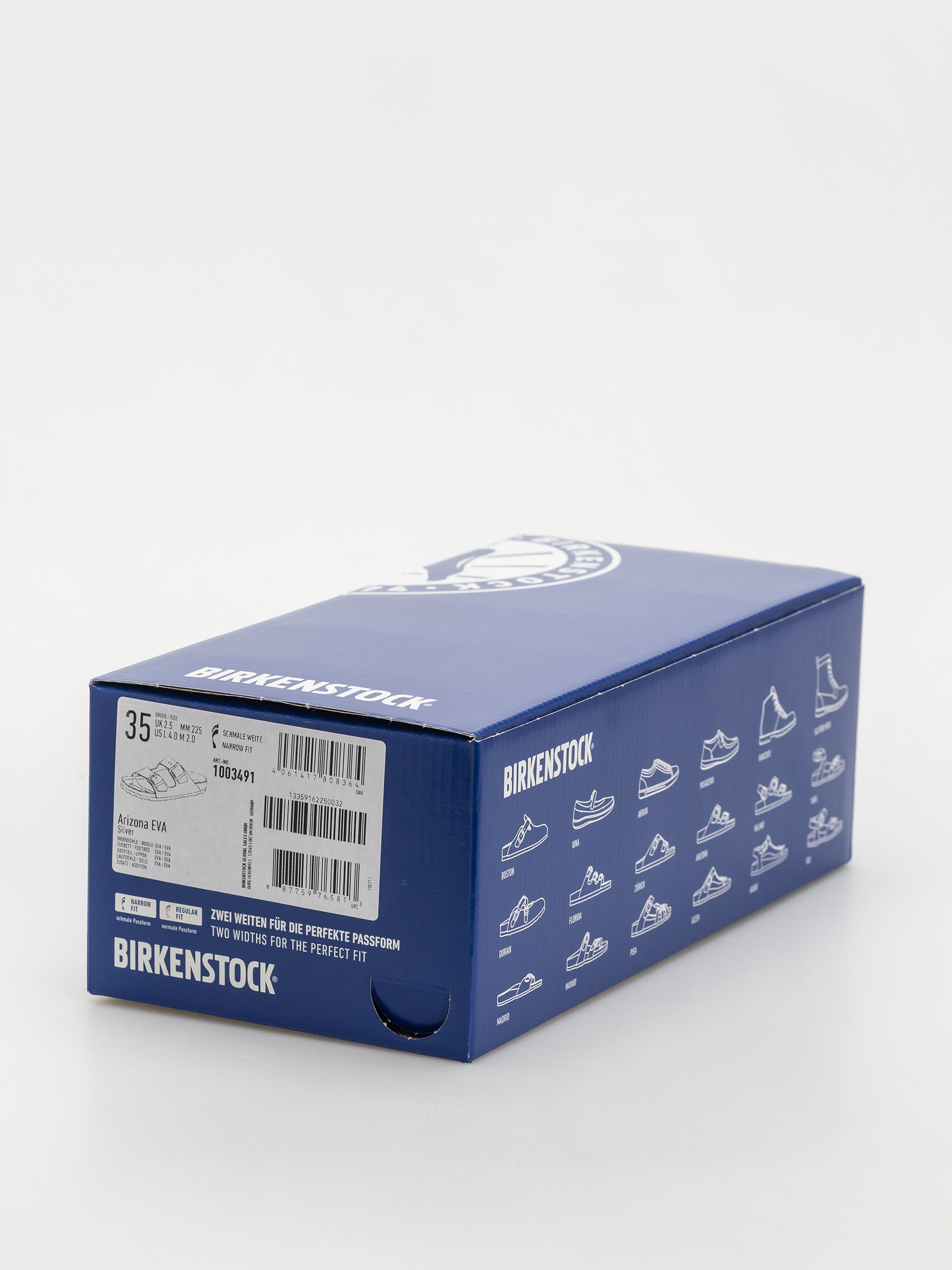 Birkenstock Flip-flops Arizona EVA Narrow Wmn (metallic silver)