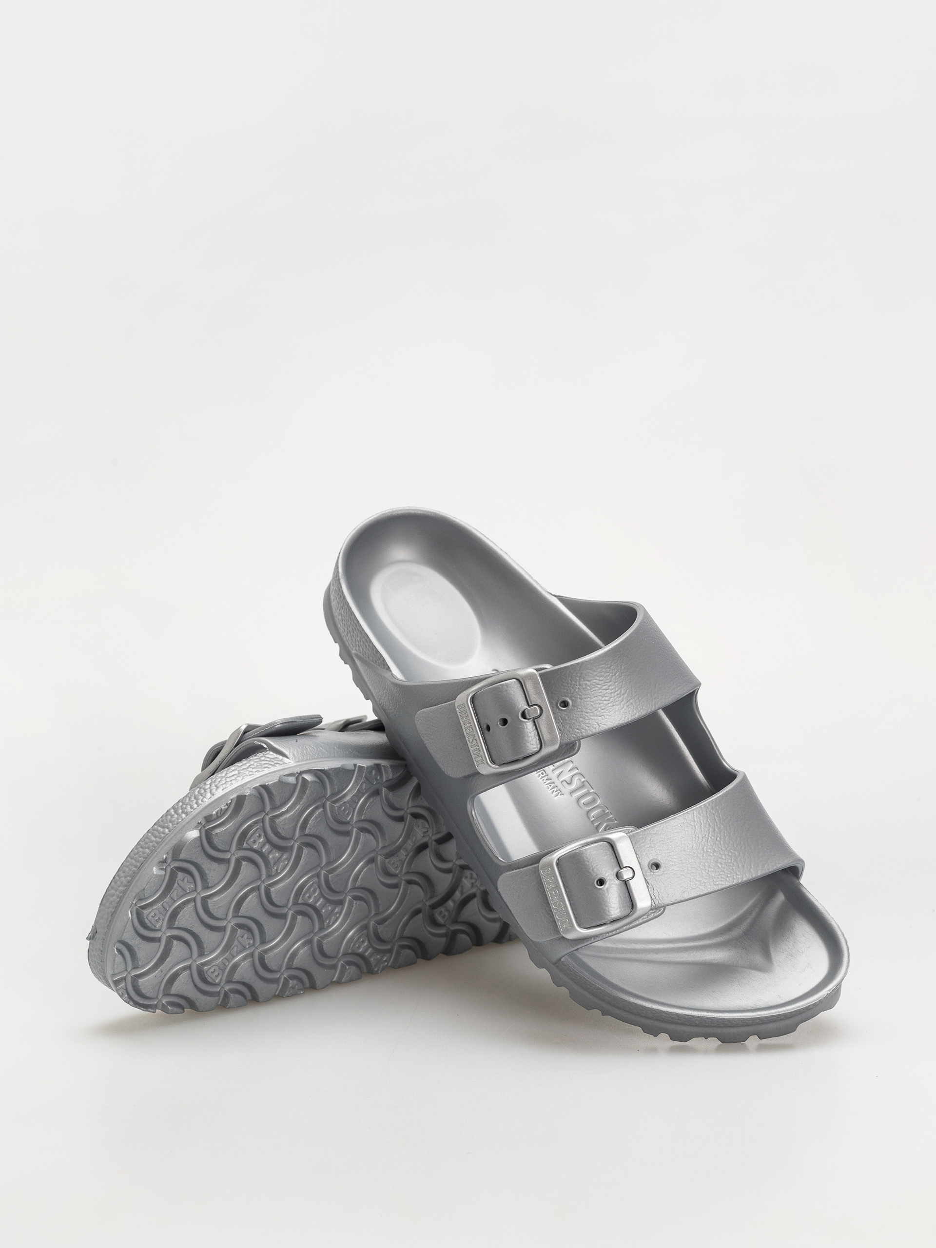 Birkenstock Flip-flops Arizona EVA Narrow Wmn (metallic silver)