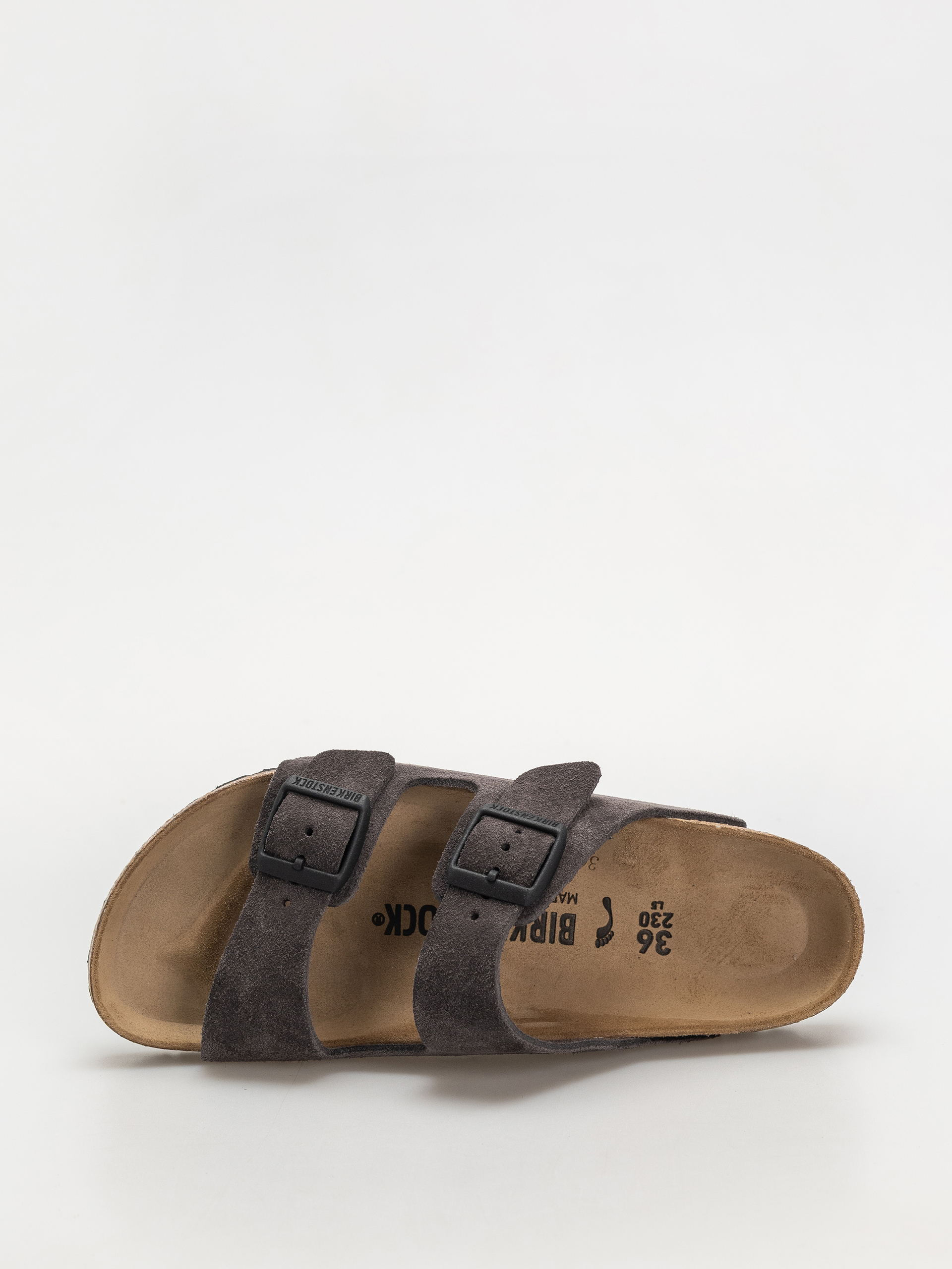 Birkenstock Flip-flops Arizona Suede Leather Narrow Wmn (velvet grey)