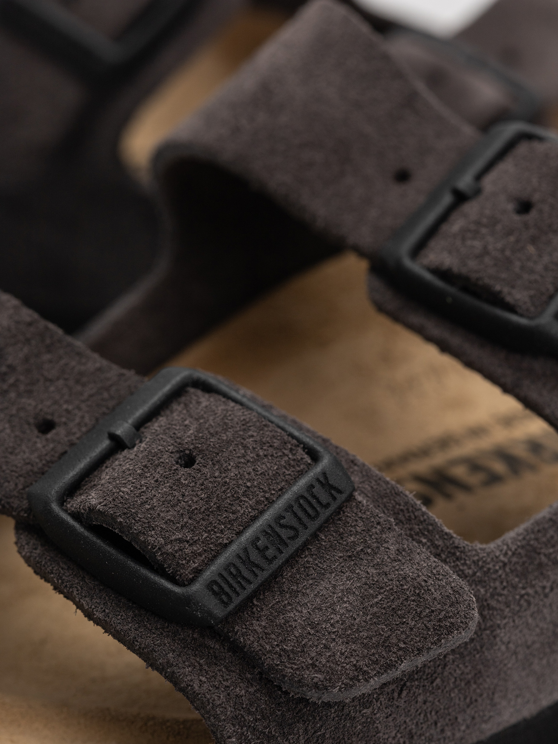 Birkenstock Flip-flops Arizona Suede Leather Narrow Wmn (velvet grey)