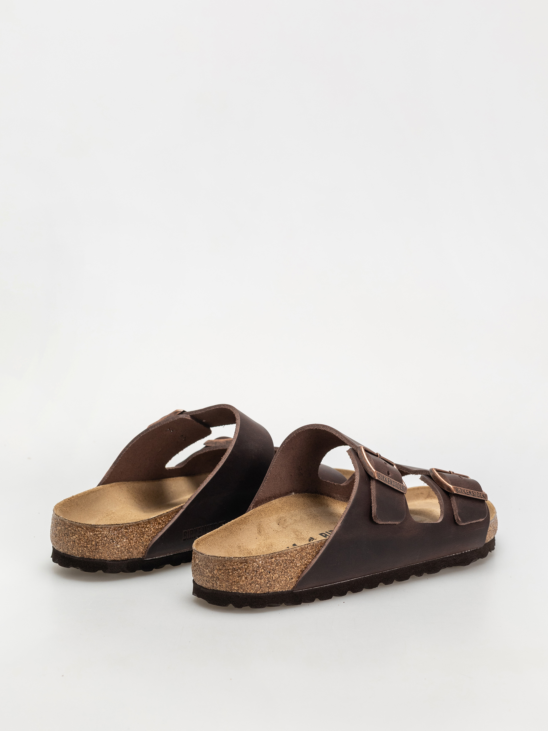 Birkenstock Arizona Oiled Leather Regular Flip Flops (habana)