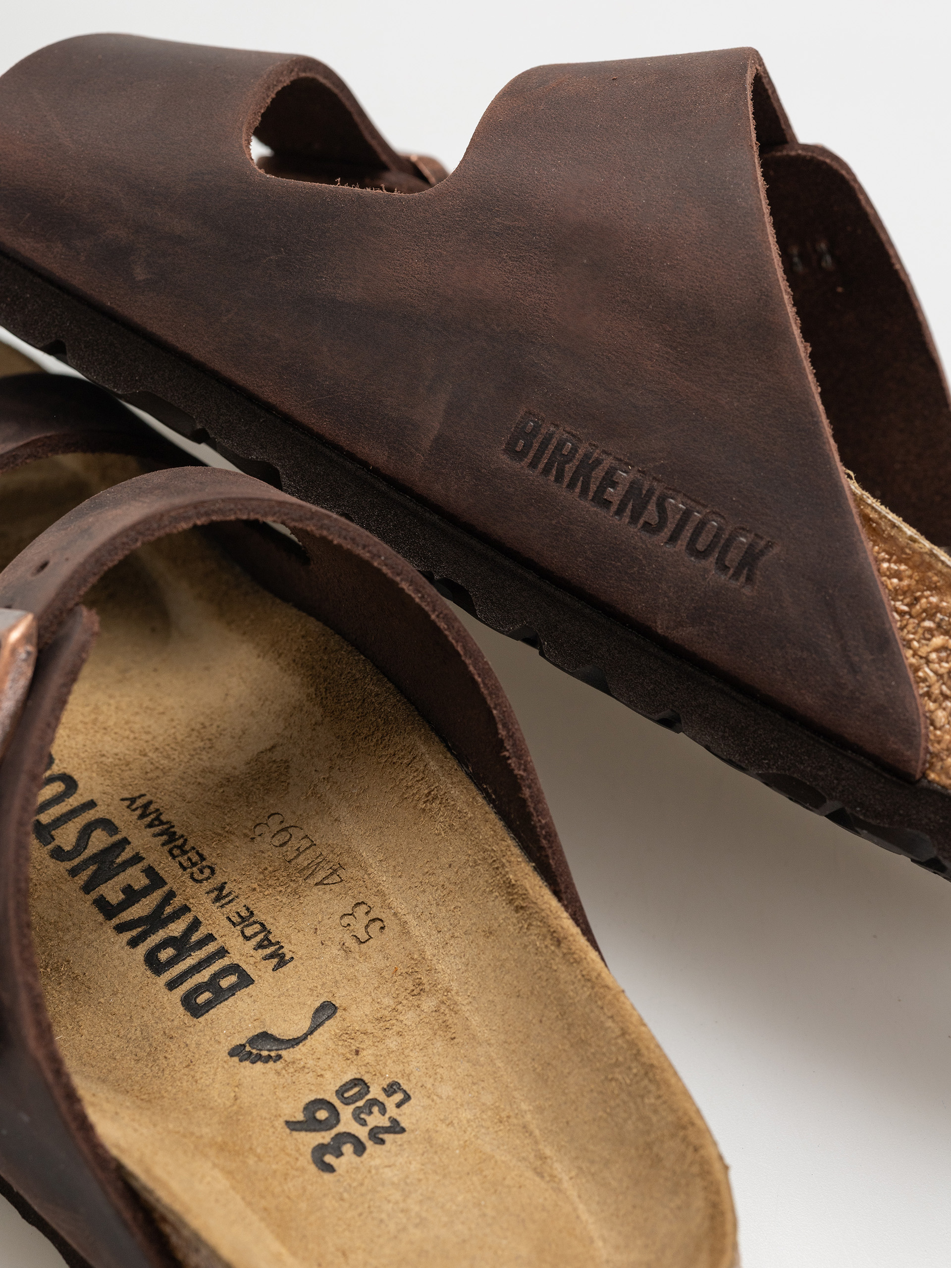 Birkenstock Arizona Oiled Leather Narrow Wmn Flip Flops (habana)