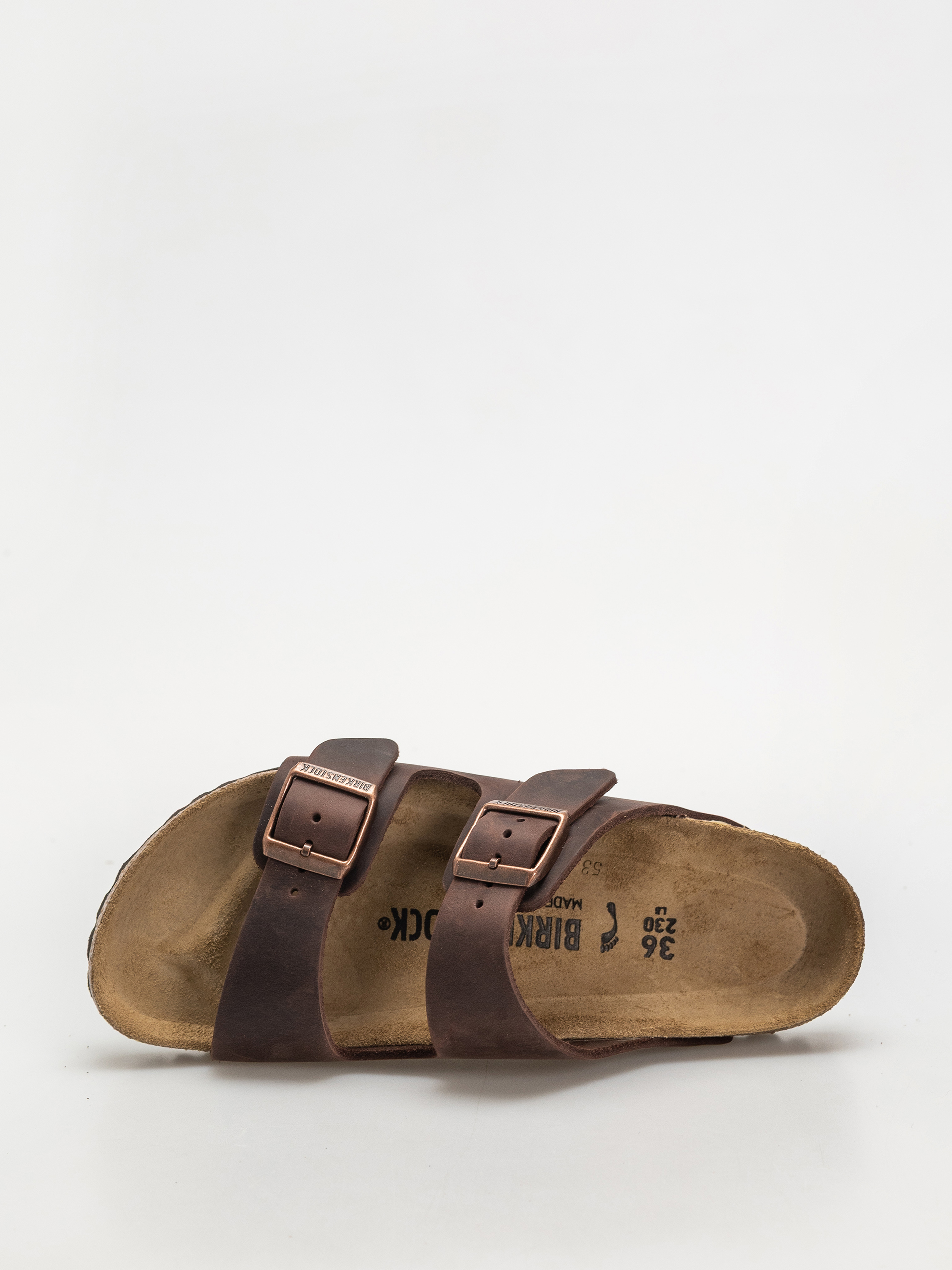 Birkenstock Arizona Oiled Leather Narrow Wmn Flip Flops (habana)