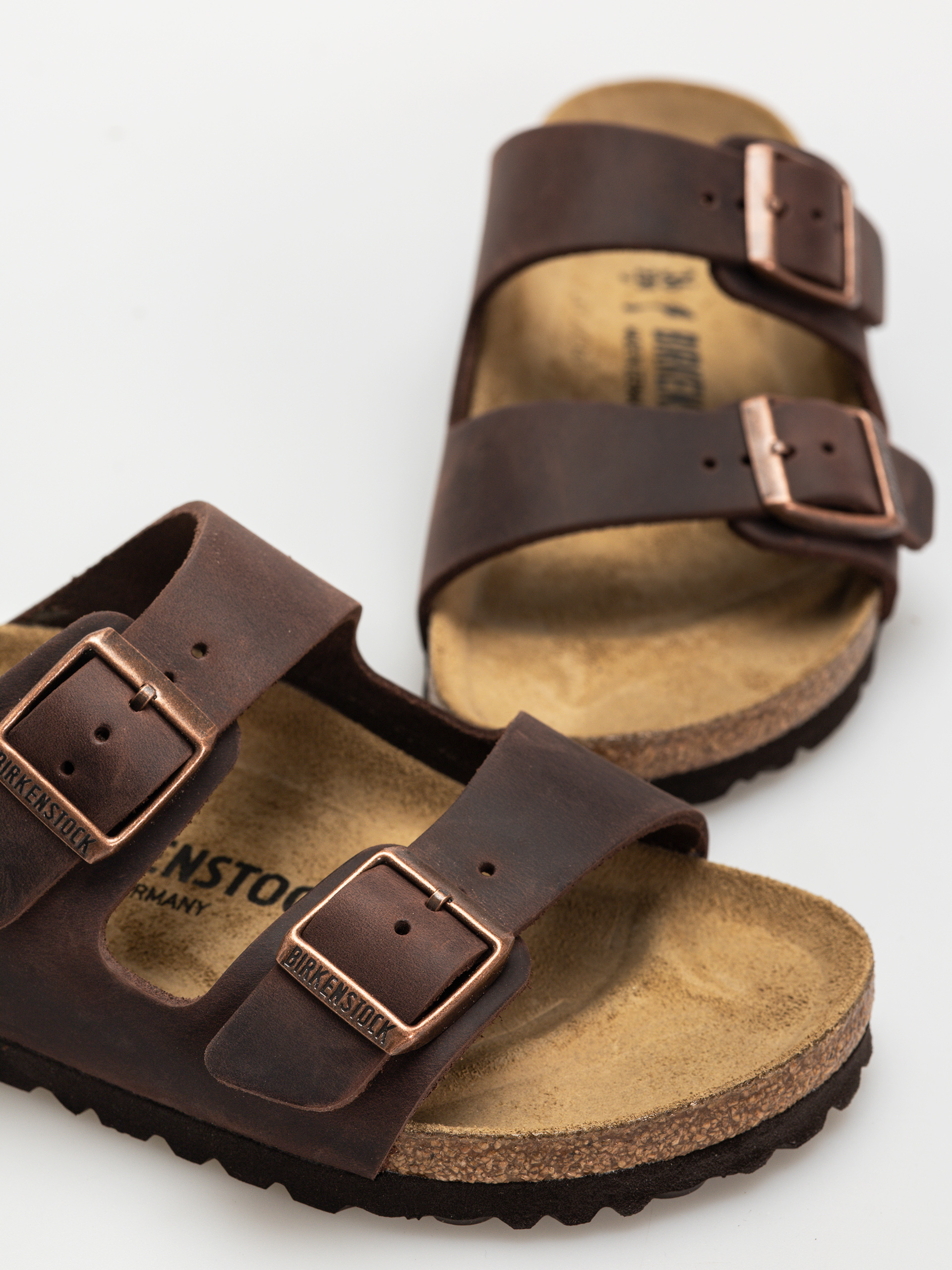 Birkenstock Arizona Oiled Leather Narrow Wmn Flip-flops (habana)
