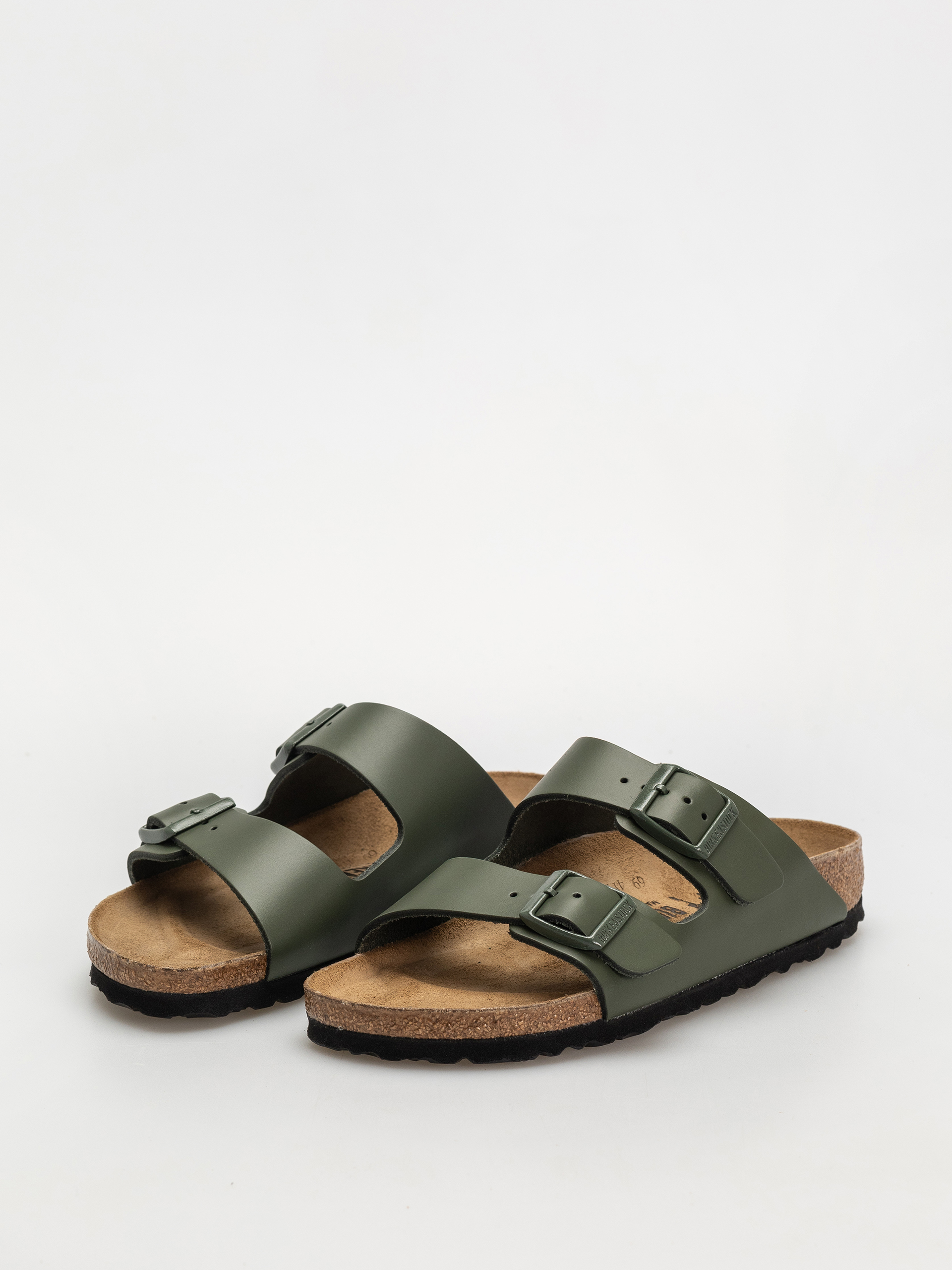 Birkenstock Flip-flops Arizona Natural Leather Narrow Wmn (thyme)