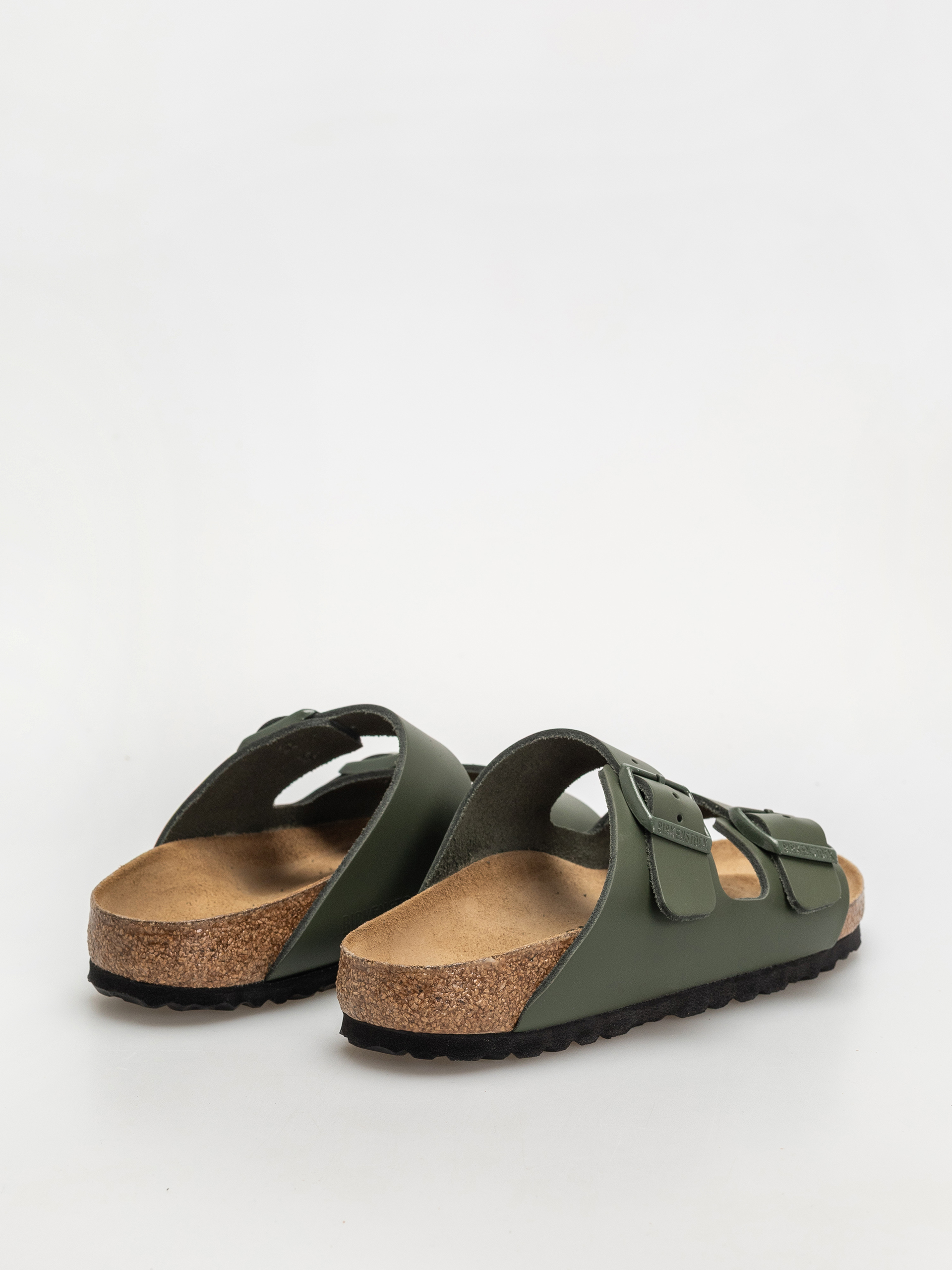 Birkenstock Flip-flops Arizona Natural Leather Narrow Wmn (thyme)