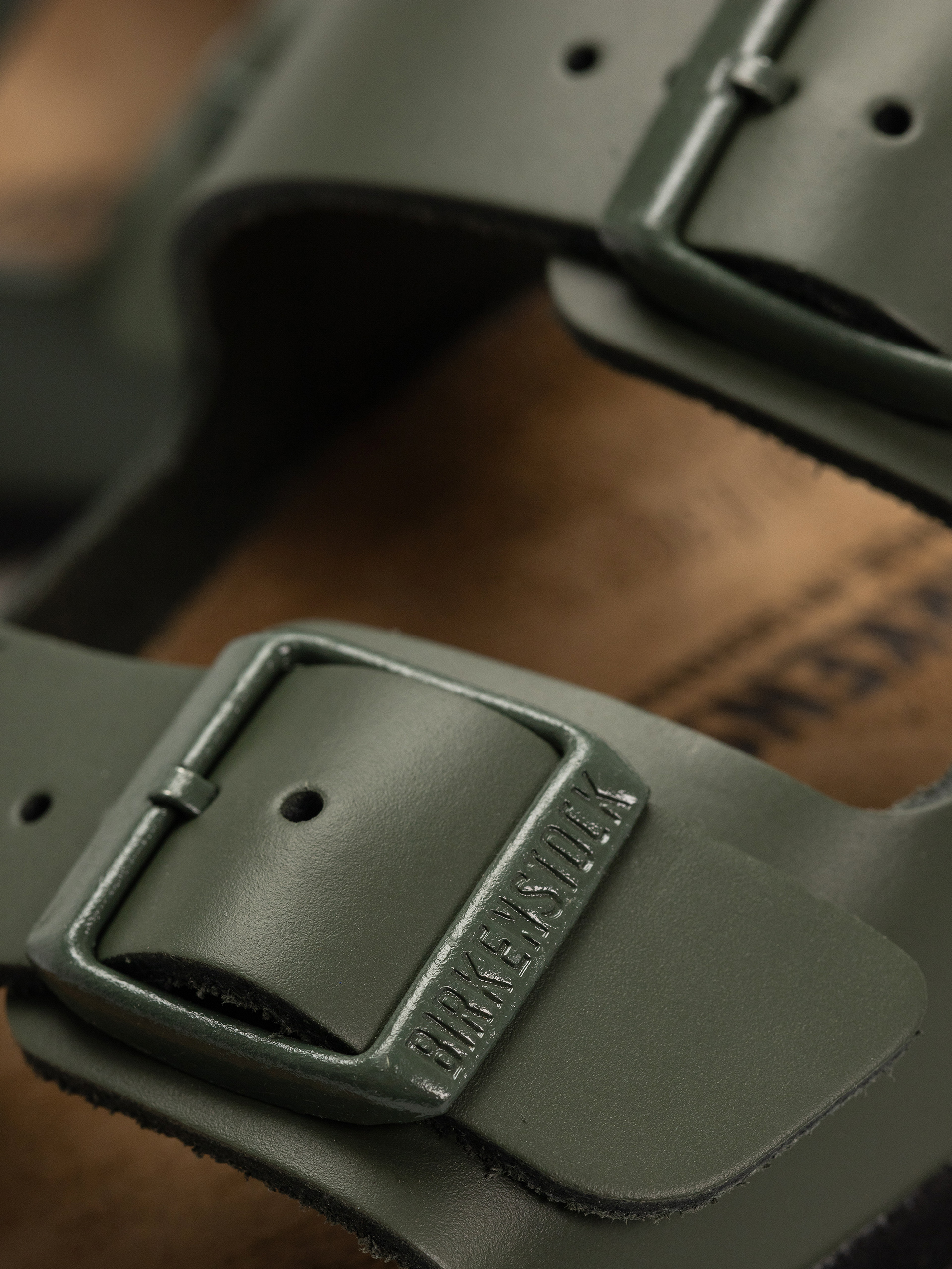 Birkenstock Flip-flops Arizona Natural Leather Narrow Wmn (thyme)