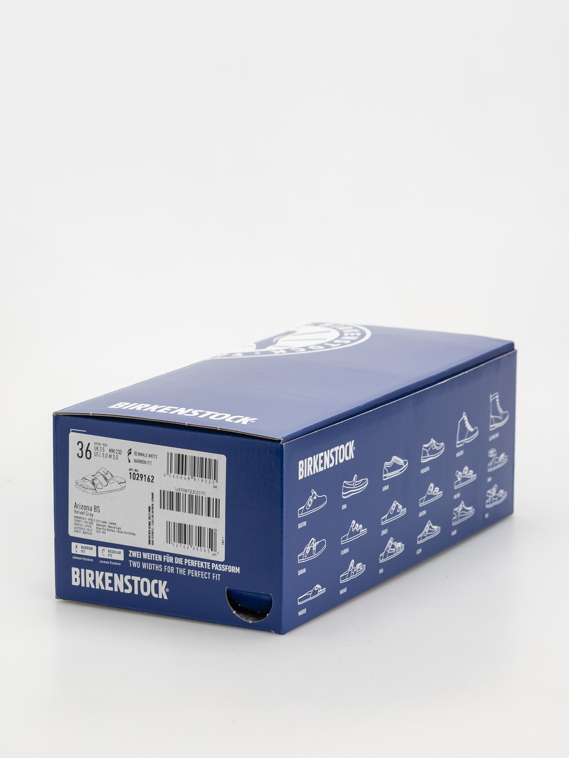 Birkenstock Flip-flops Arizona Birkibuc Narrow Wmn (velvet gray)