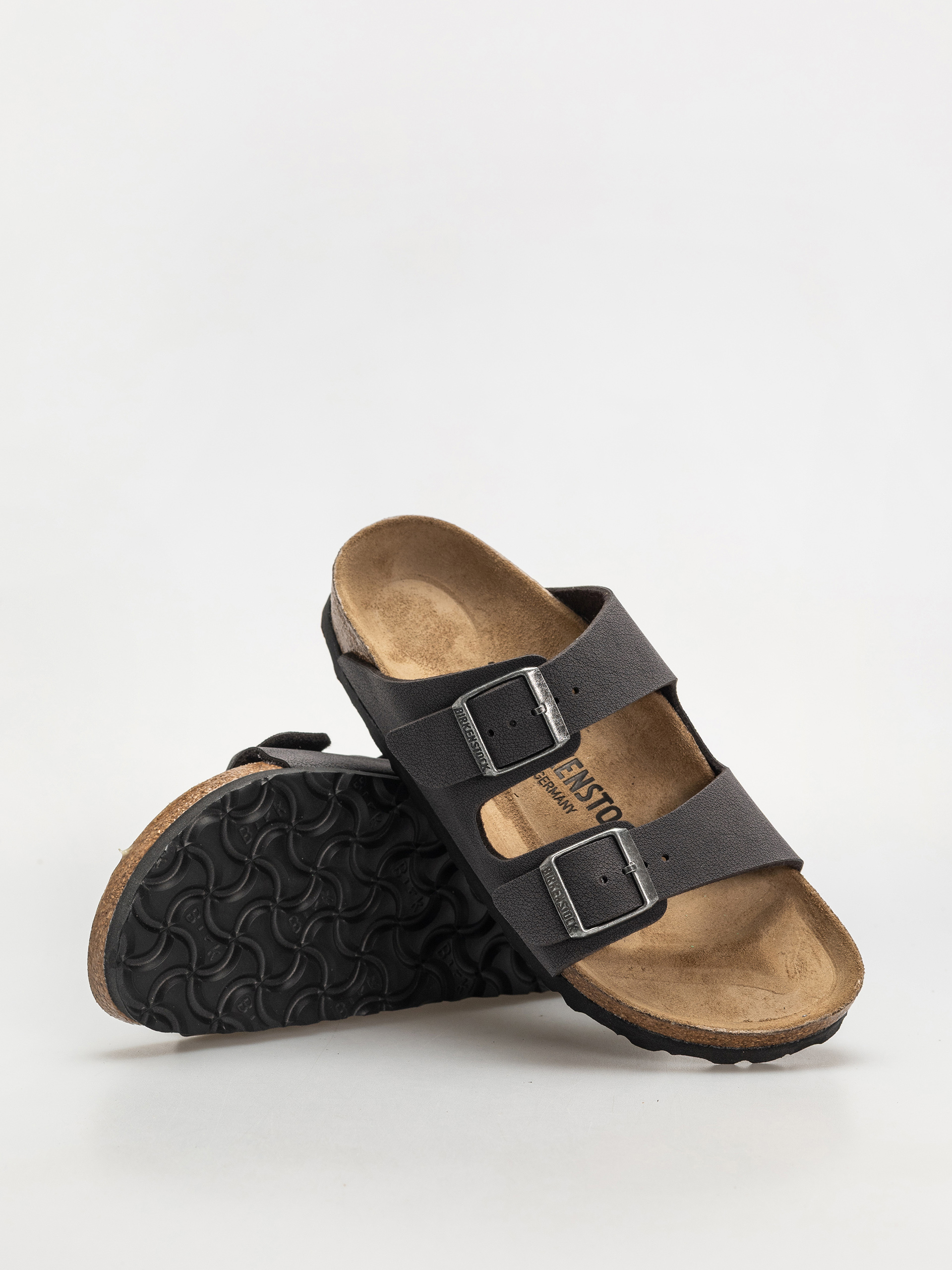 Birkenstock Flip-flops Arizona Birkibuc Narrow Wmn (velvet gray)