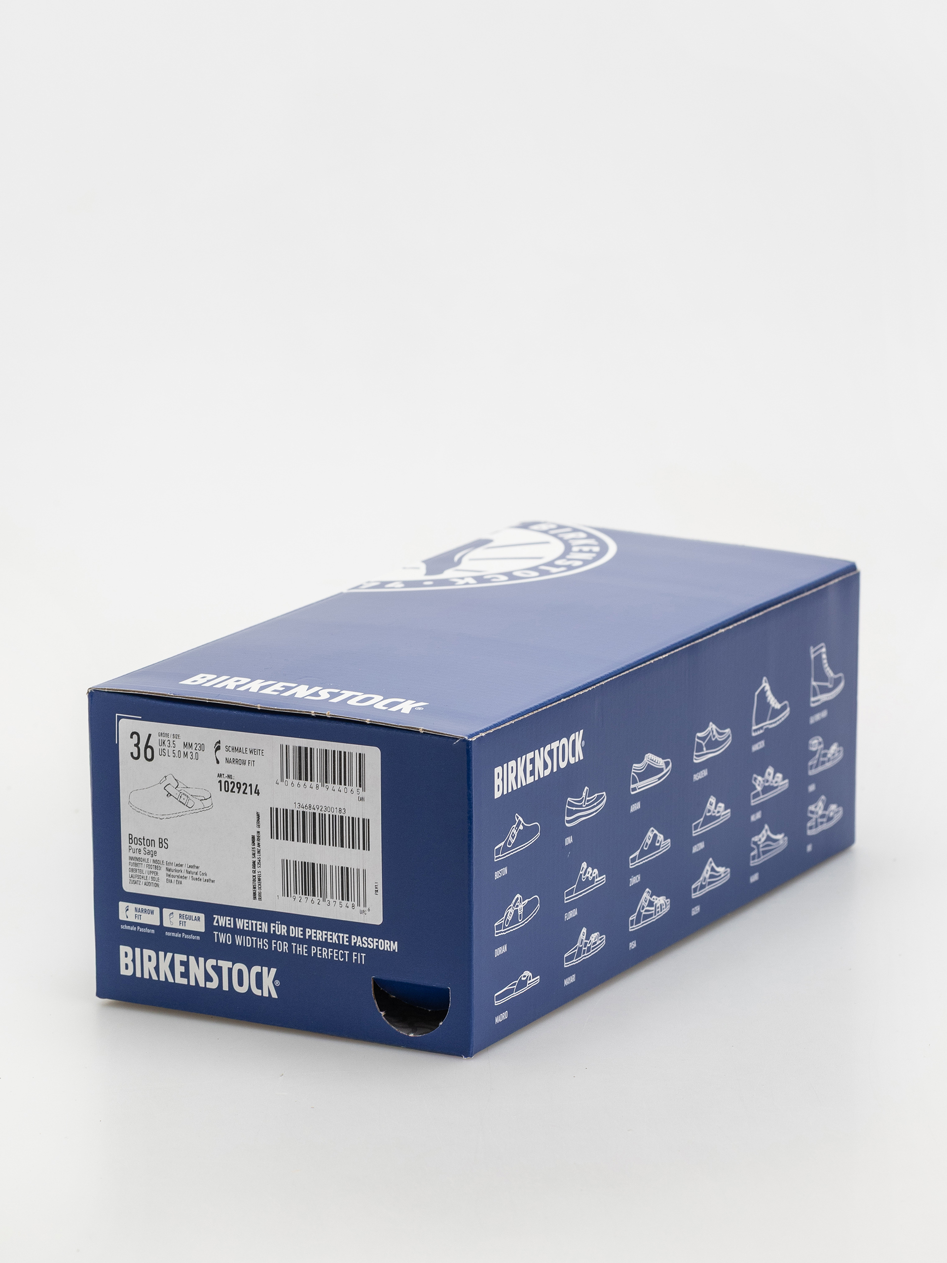 Birkenstock Flip-flops Boston Suede Leather Narrow Wmn (pure sage)