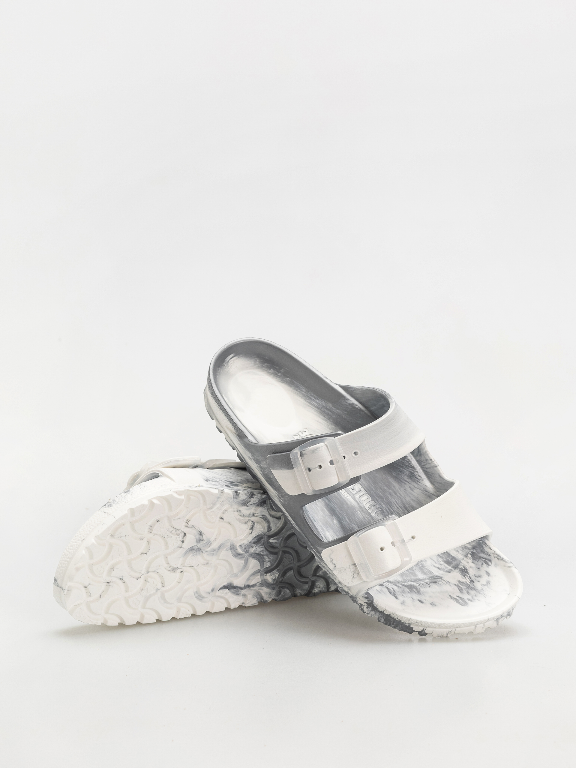 Birkenstock Flip-flops Arizona EVA Narrow Wmn (metallic silver multi)