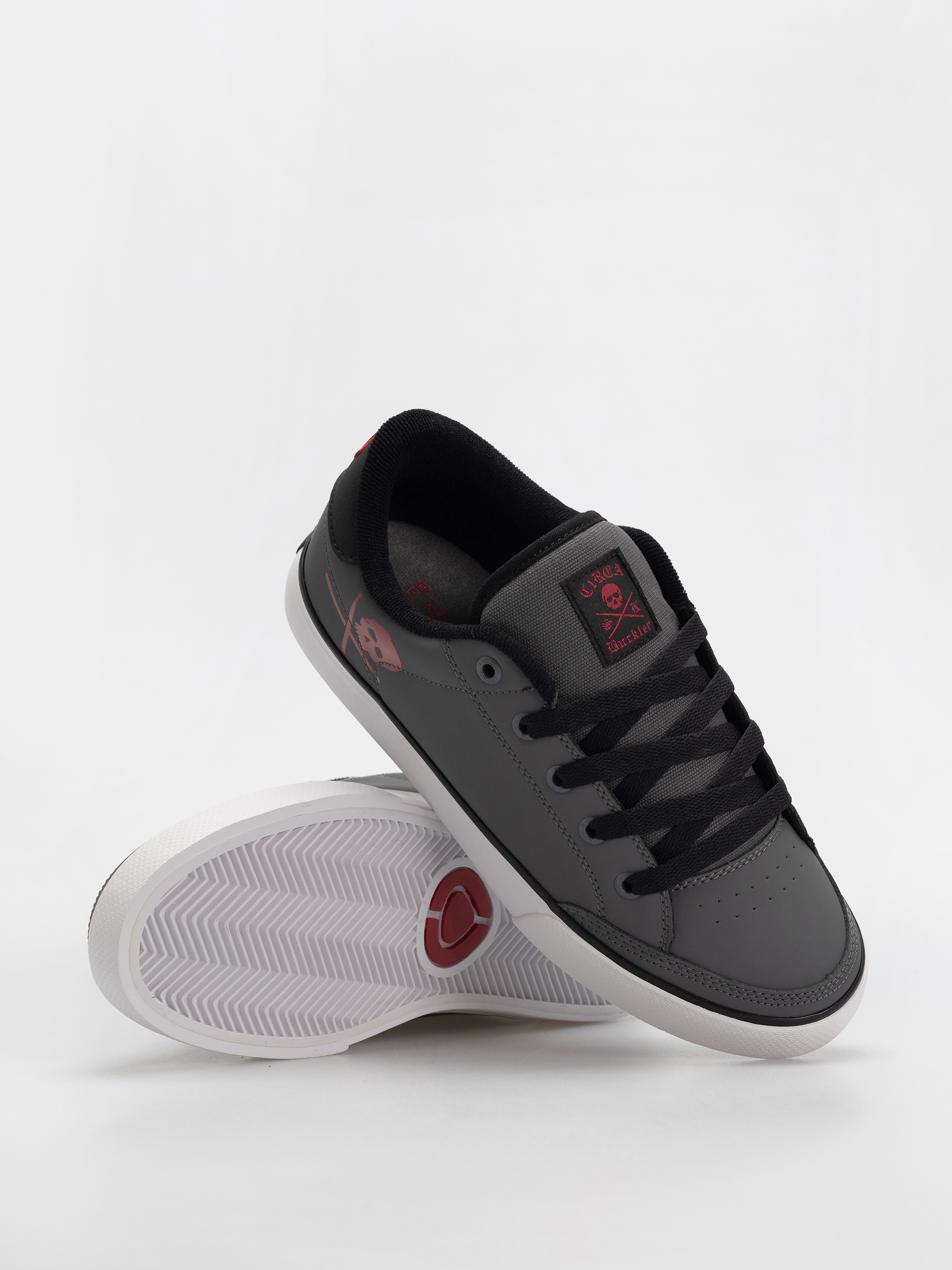Circa Shoes Buckler Sk (asphalt/caviar/red)
