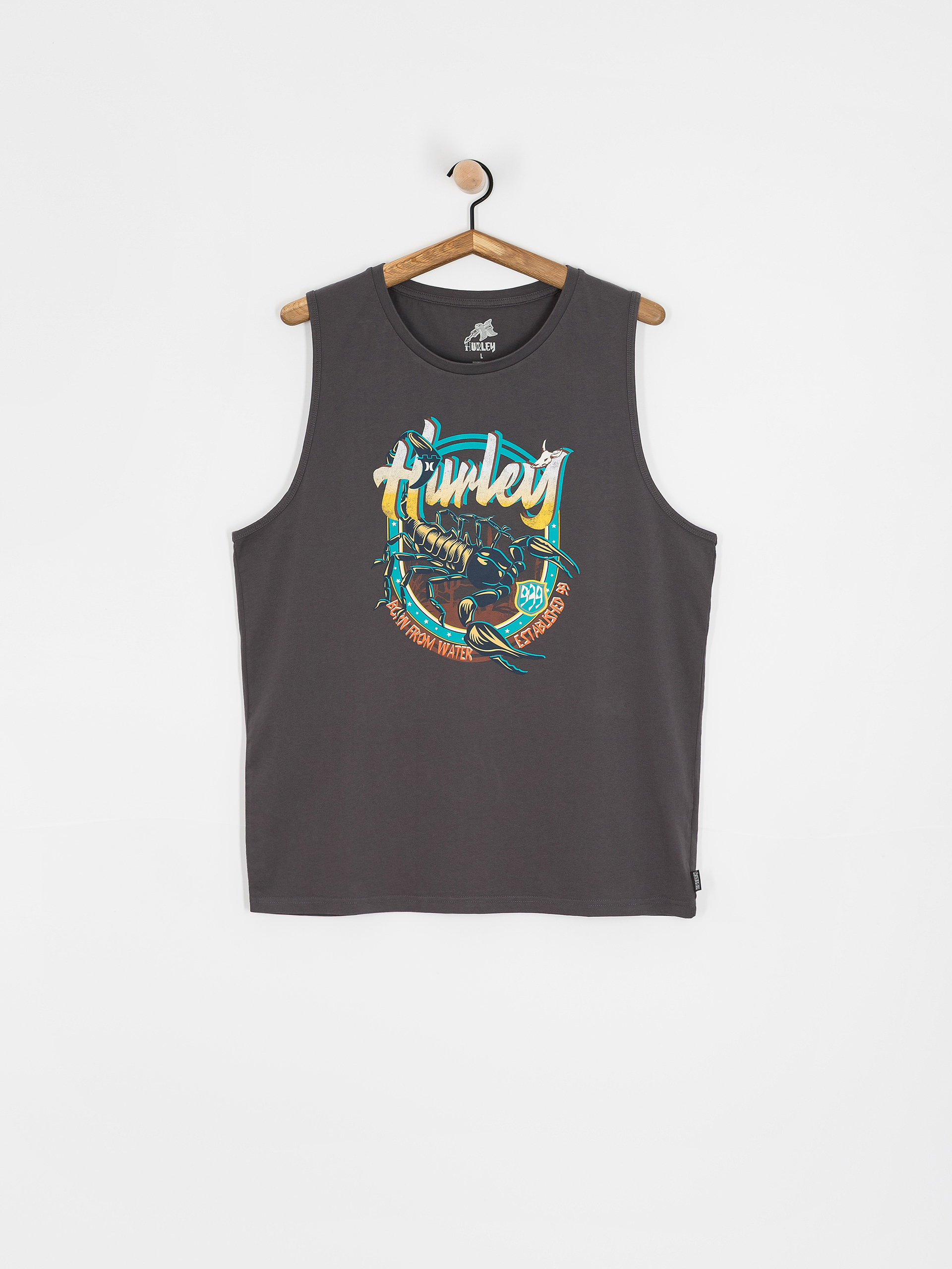 Hurley Tank top Scorpion (dark stone grey)
