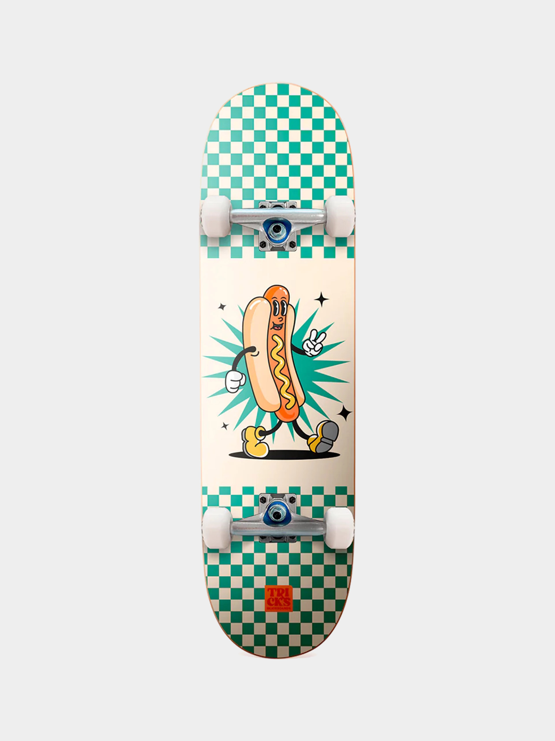 Tricks Skateboard Hot Dog (green/beige)