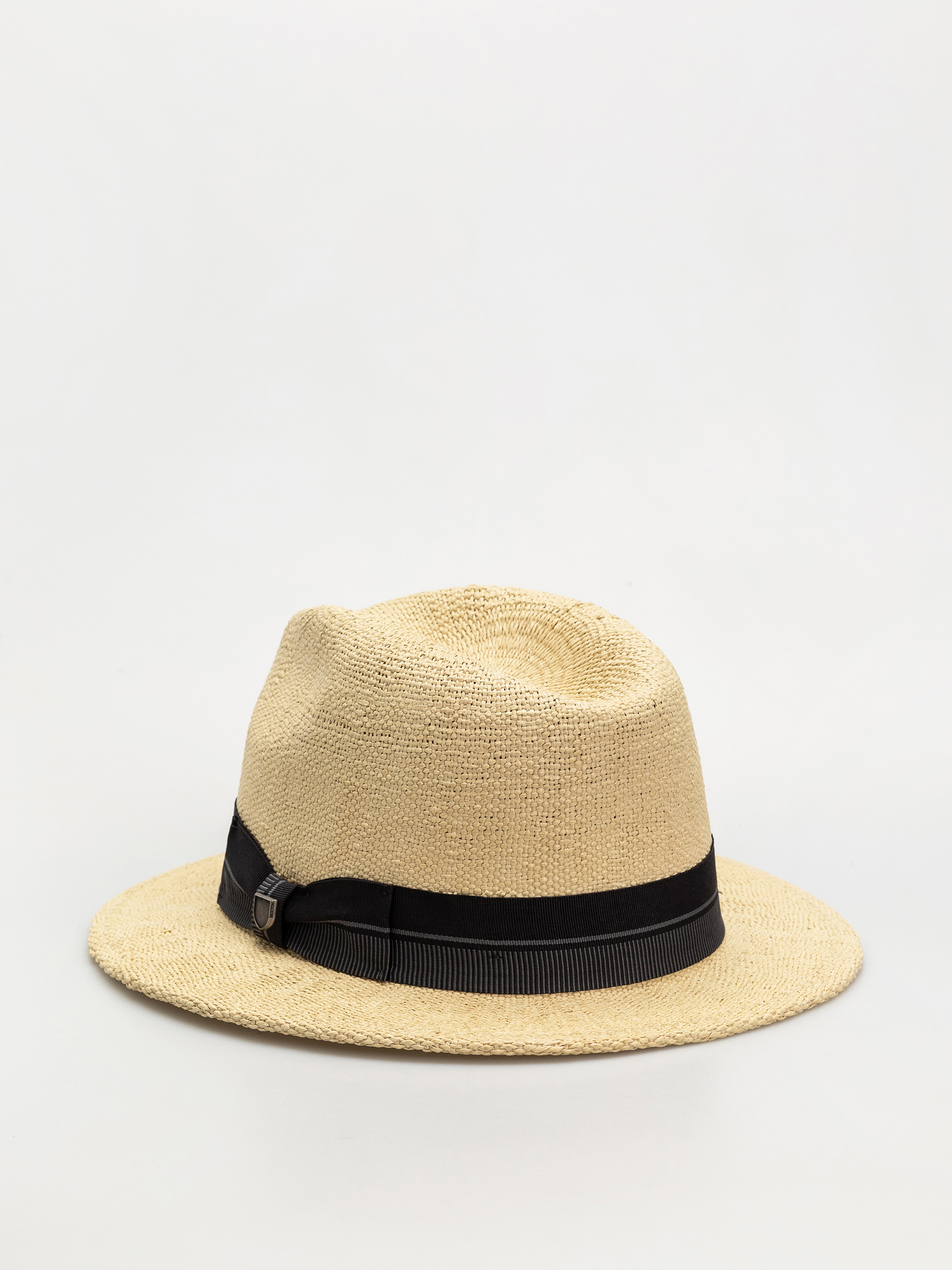Brixton Hat Roma Straw Fedora (natural/black)