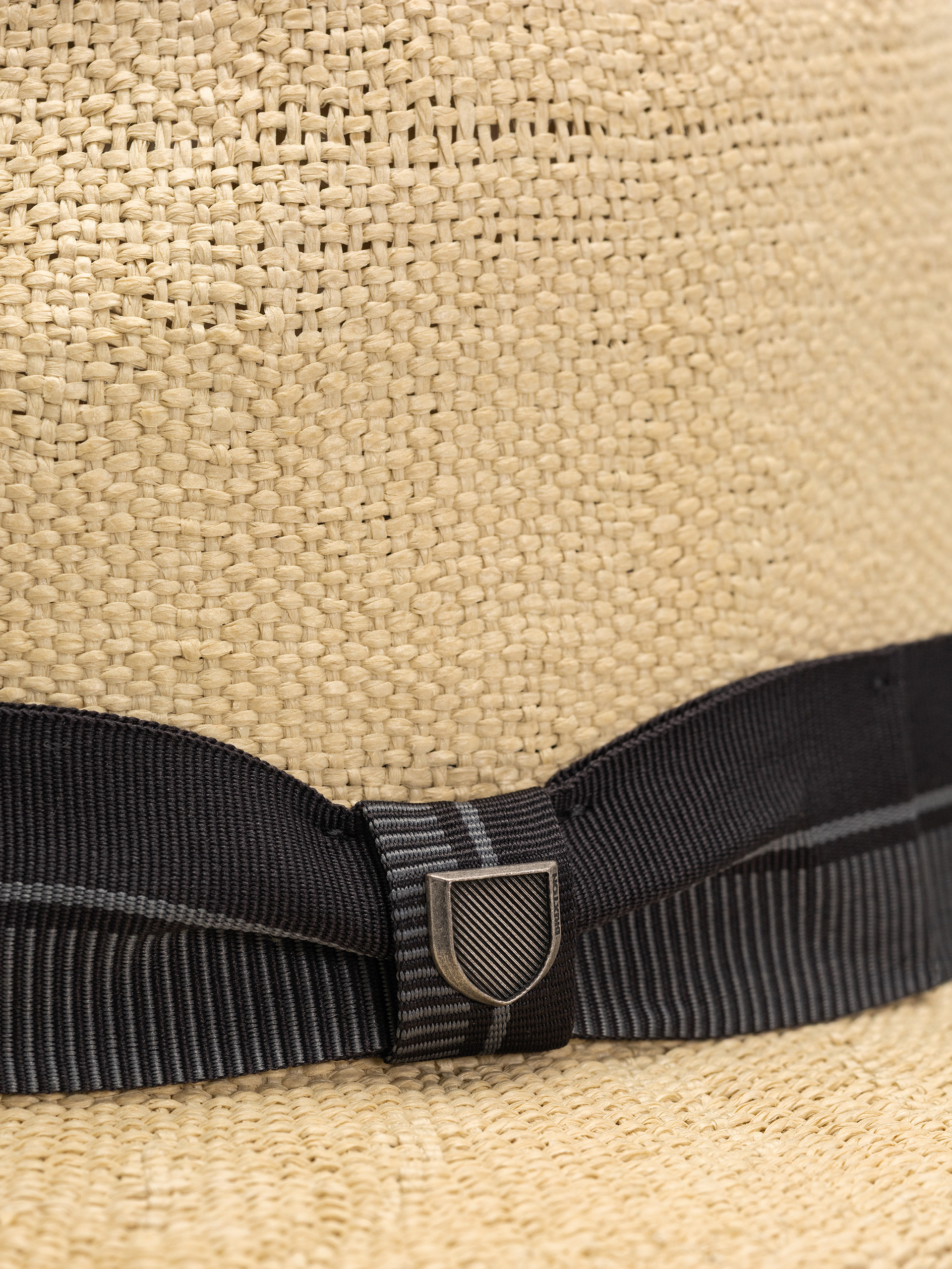 Brixton Hut/Schibermütze Roma Straw Fedora (natural/black)