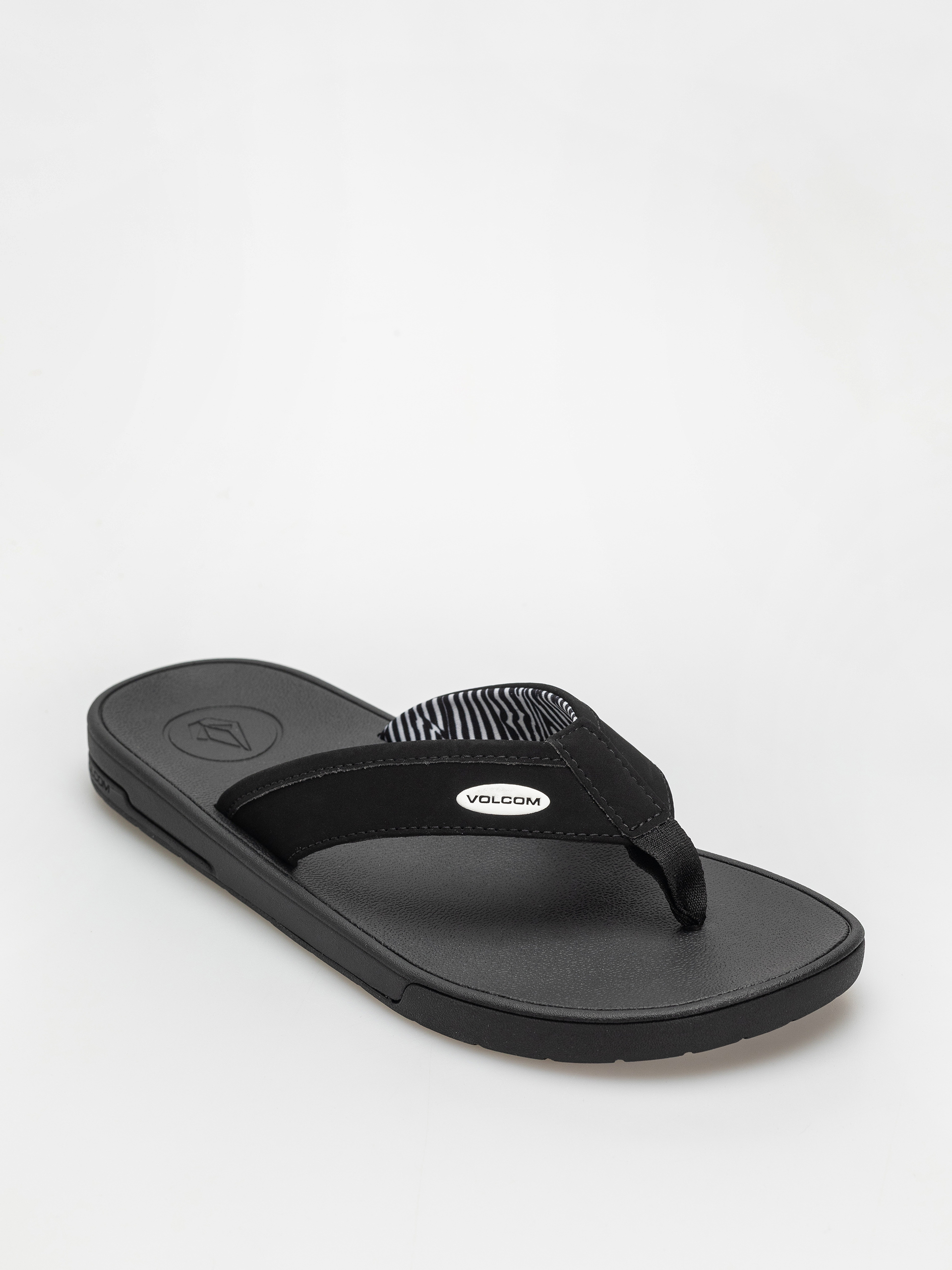 Volcom Jack Robinson Flip Flops (black white)