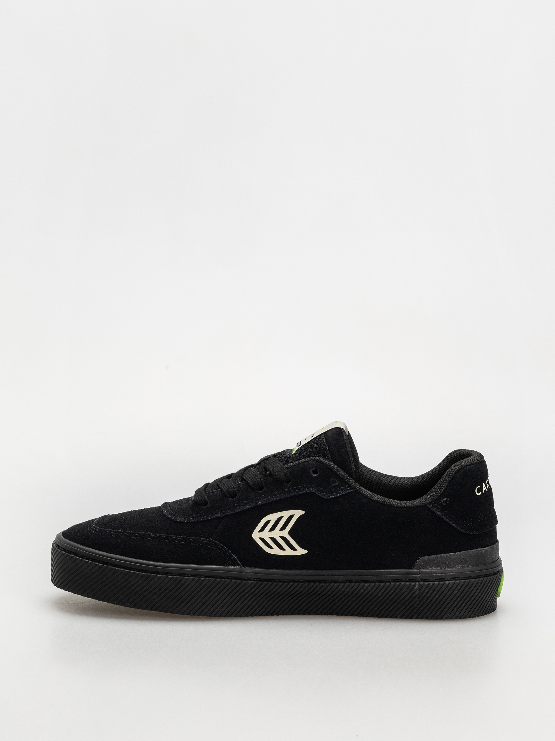 Cariuma Luan Pro Schuhe (all black suede ivory logo)