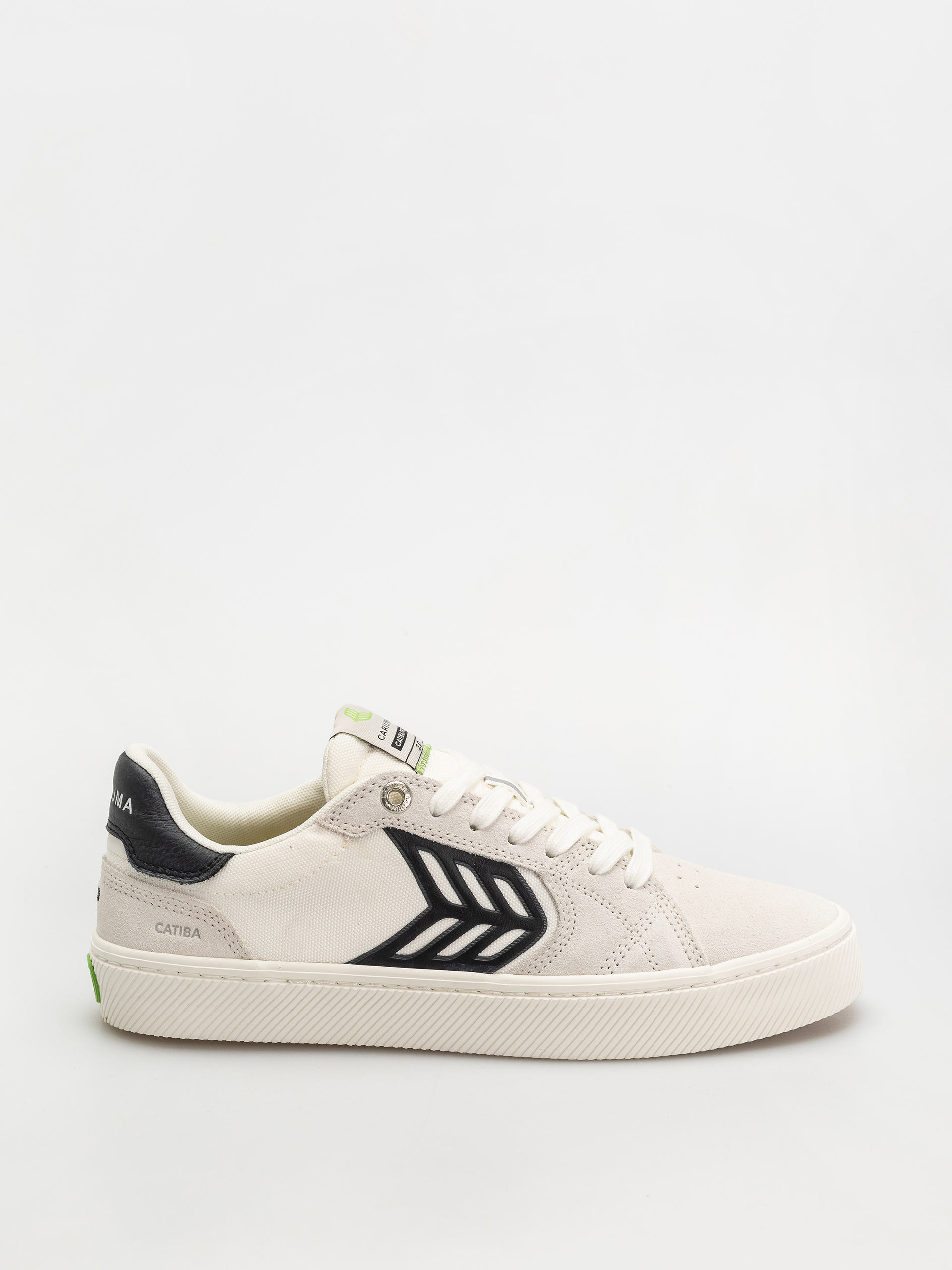 Cariuma Catiba Pro 2.0 Schuhe (smoke white suede off white cordura black logo)