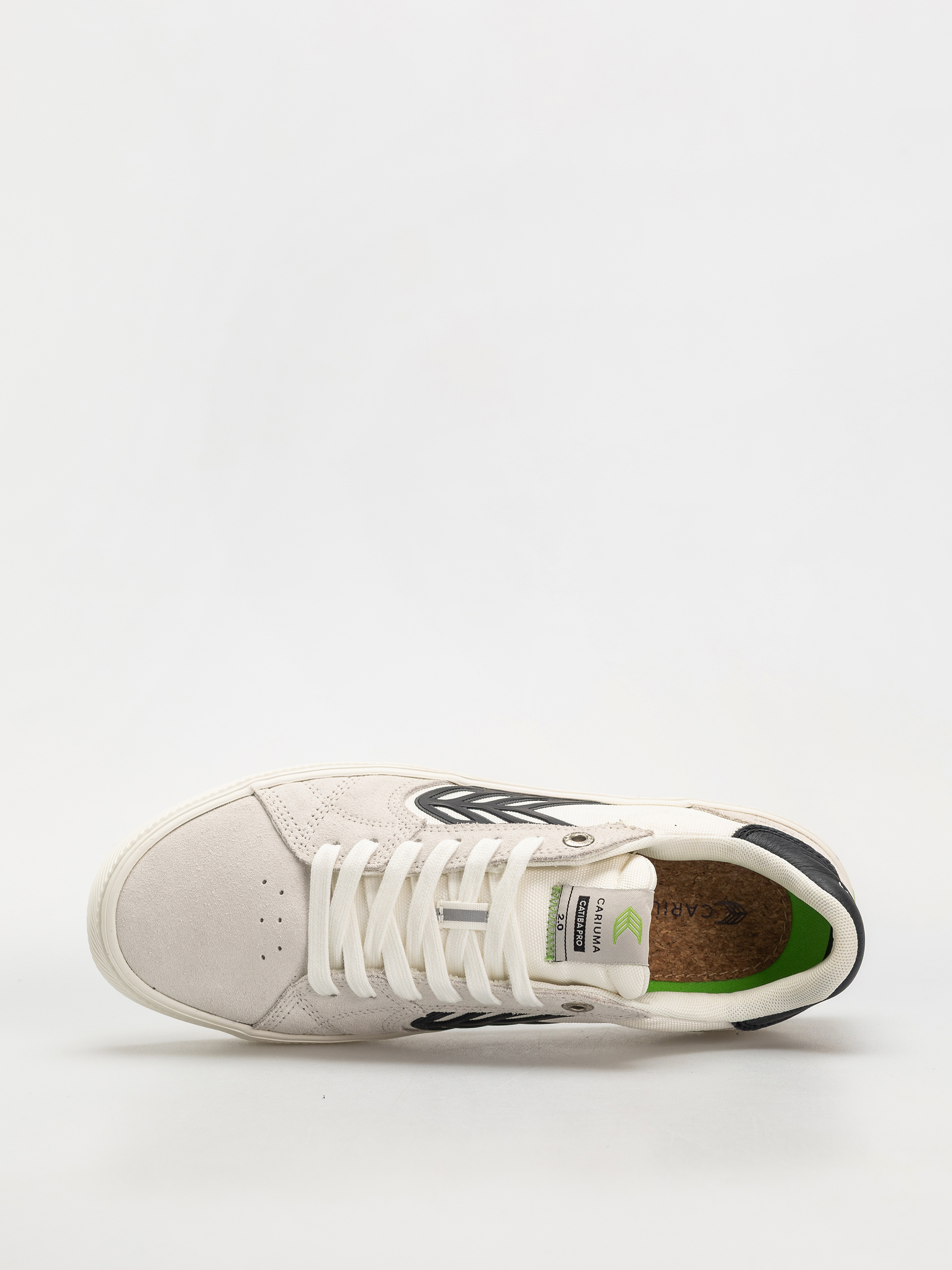 Cariuma Catiba Pro 2.0 Shoes (smoke white suede off white cordura black logo)