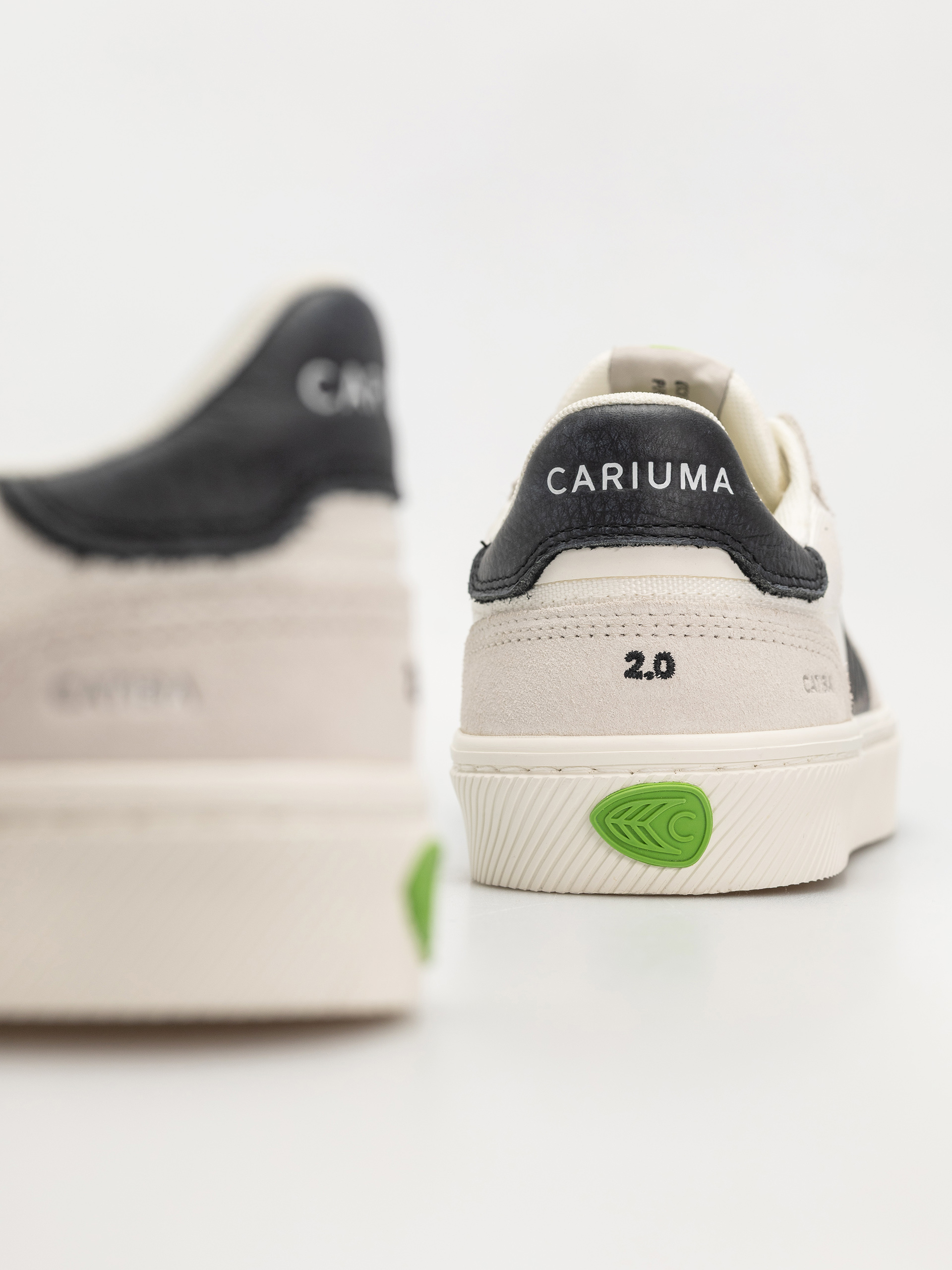 Cariuma Catiba Pro 2.0 Shoes (smoke white suede off white cordura black logo)