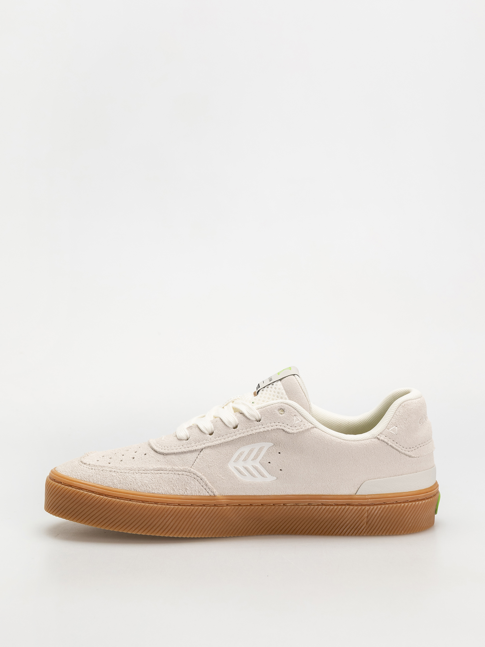 Cariuma Luan Pro Schuhe (gum smoke white suede off white logo)