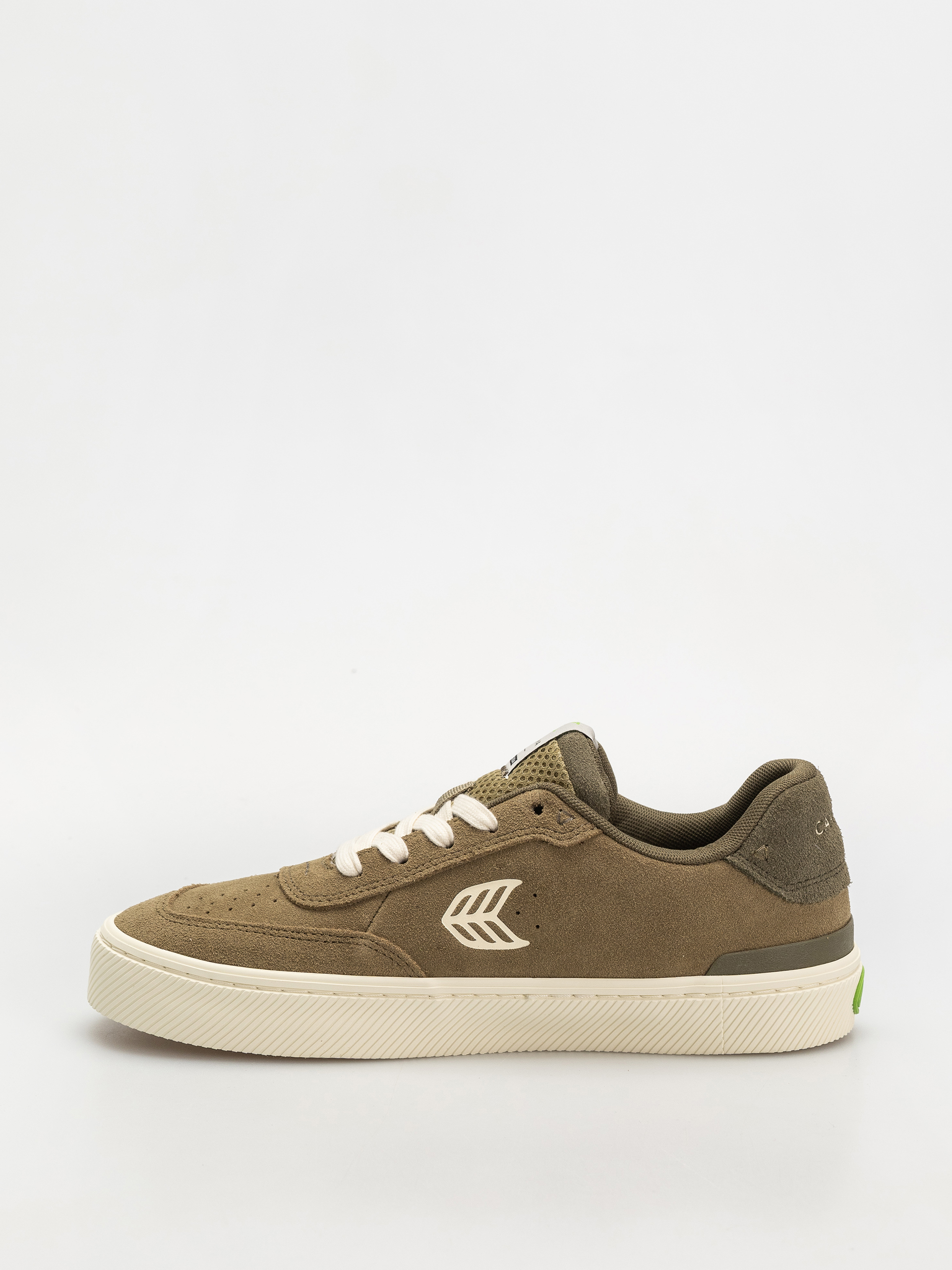Cariuma Luan Pro Shoes Wmn (olive green suede ivory logo burnt olive)