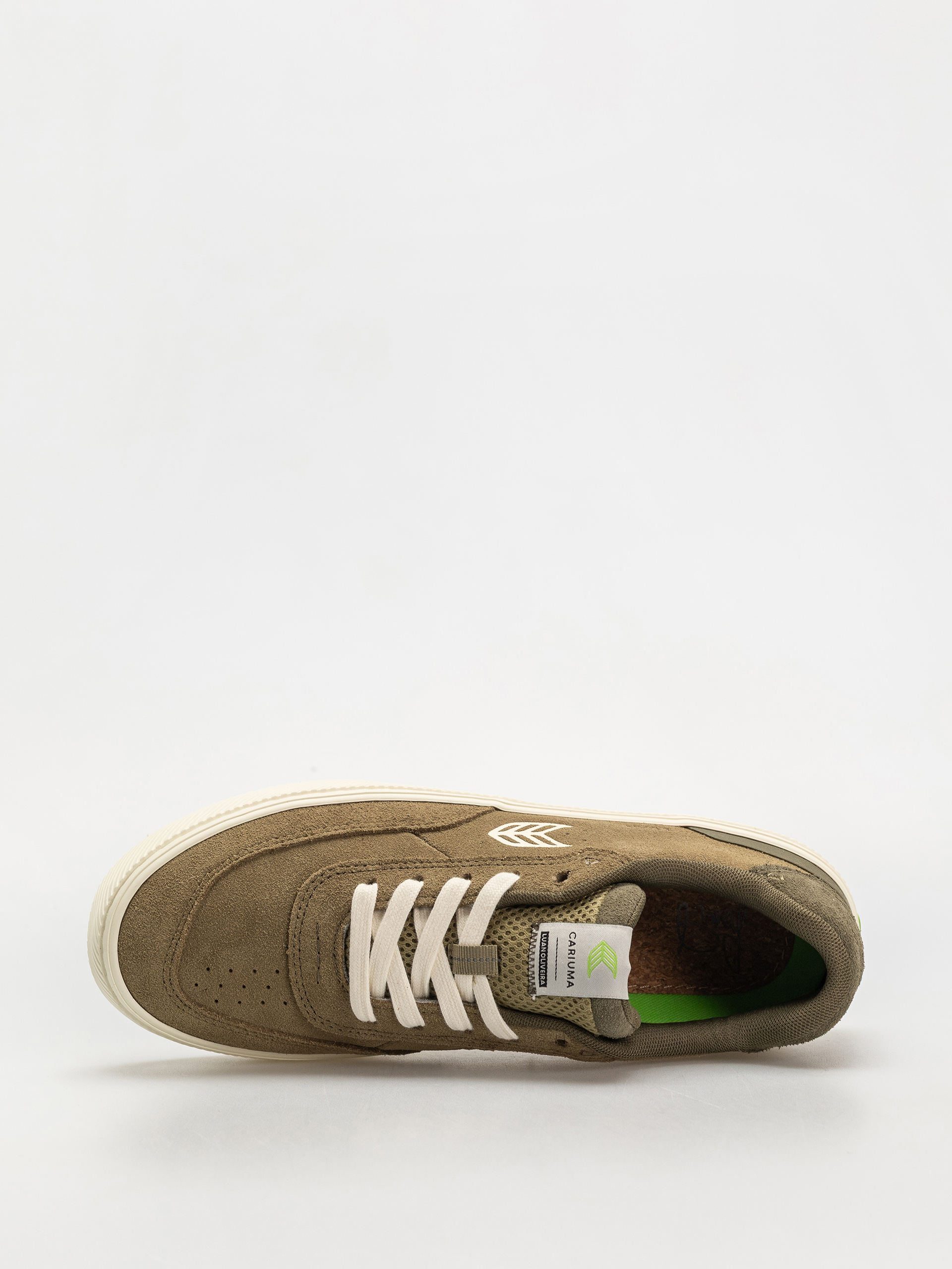 Cariuma Luan Pro Shoes Wmn (olive green suede ivory logo burnt olive)